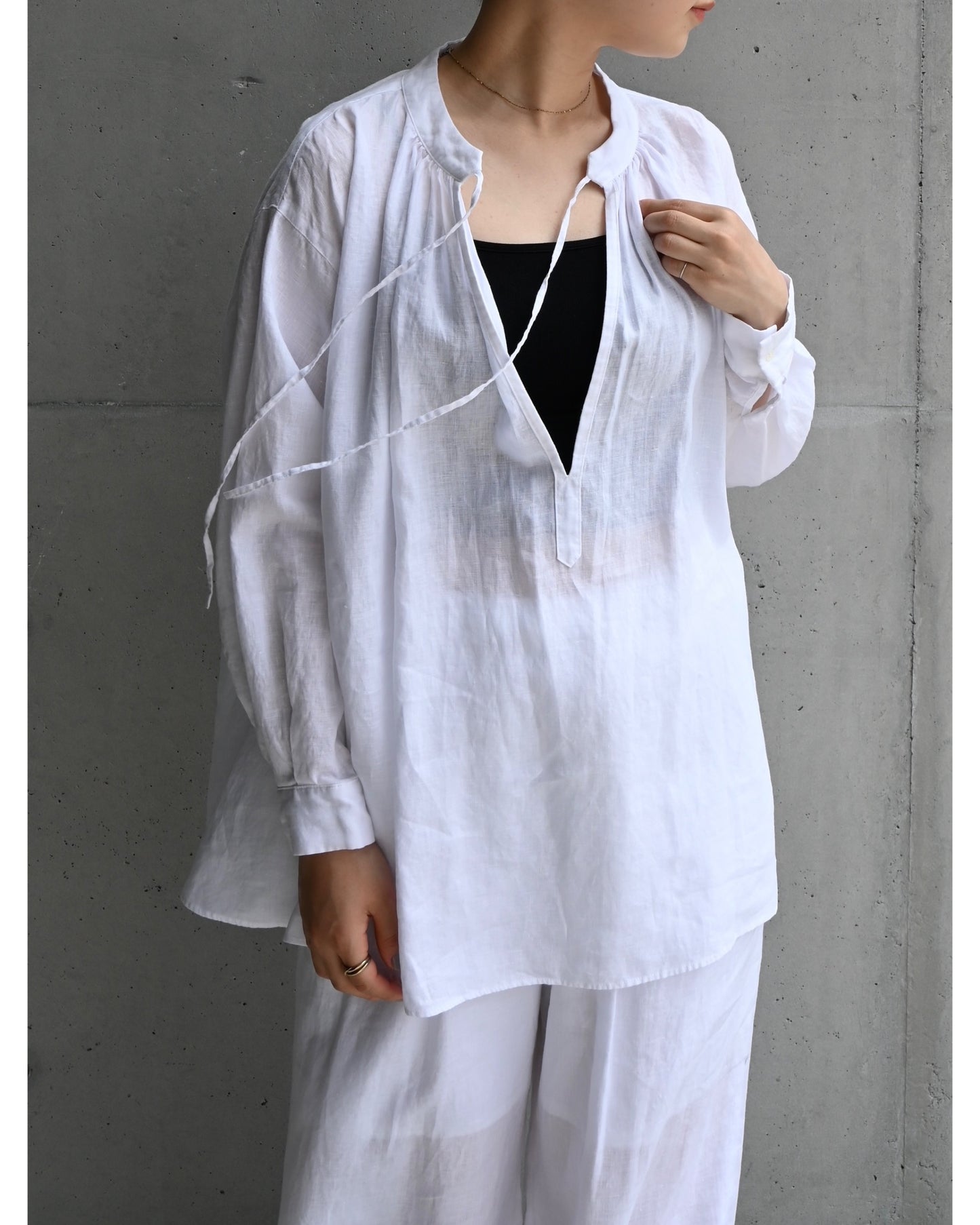 Linen Smock Blouse