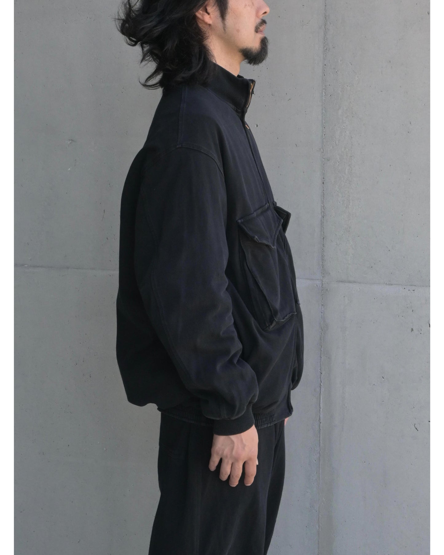 コットンジャージ G8ジャケット BLACK