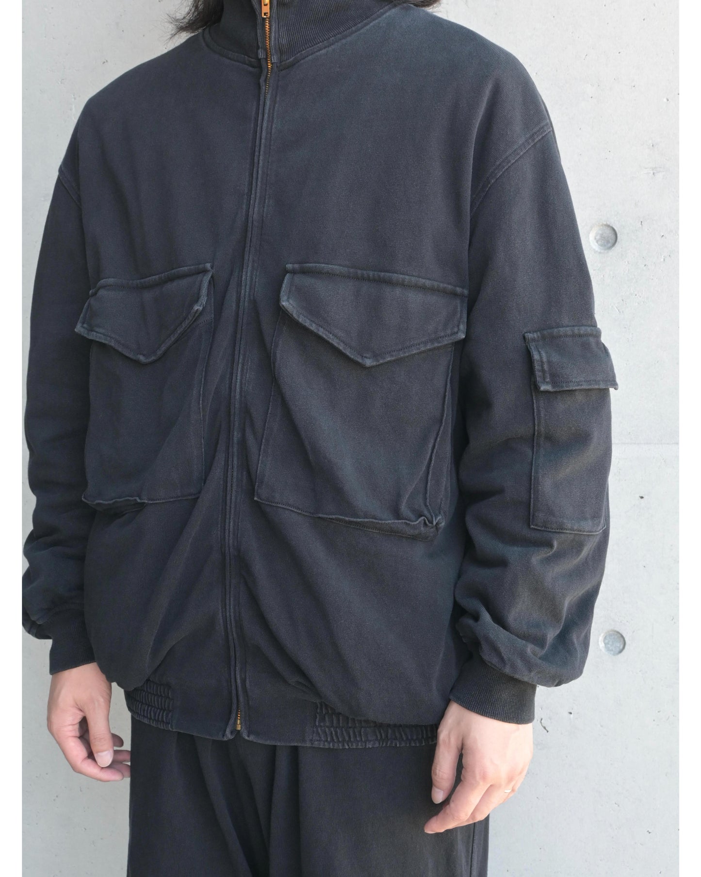 コットンジャージ G8ジャケット BLACK