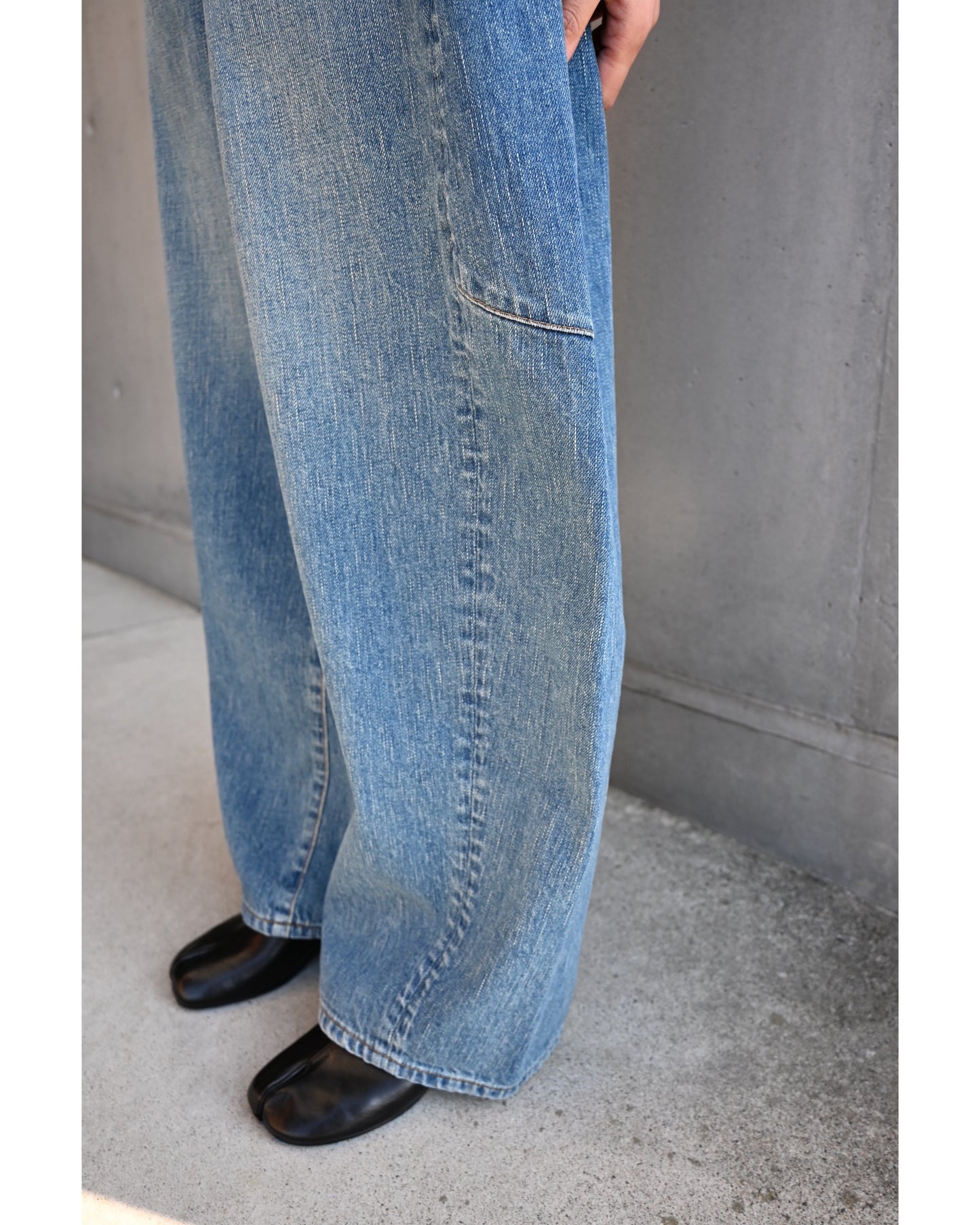 SAILOR BARREL-LEG DENIM PANTS 13386