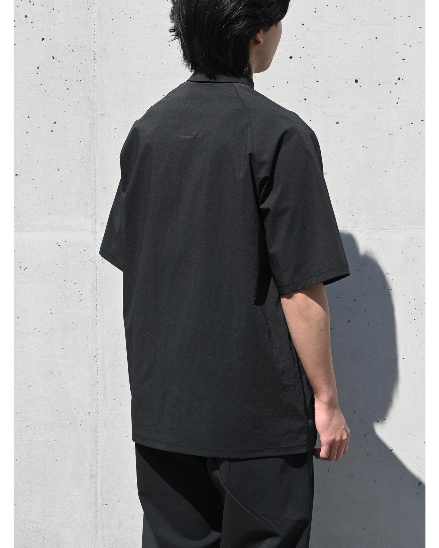 CAPSULESNAP POLO SHIRT DR  BLACK