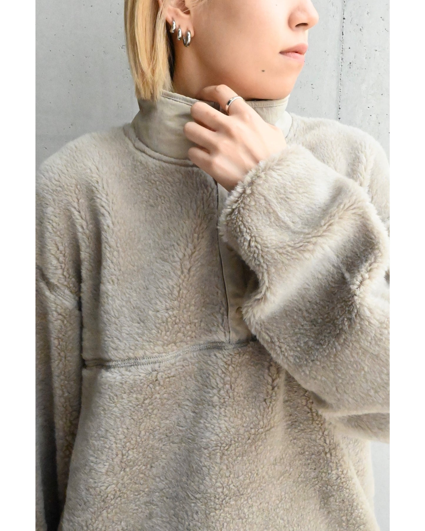 Wool Boa Pullover