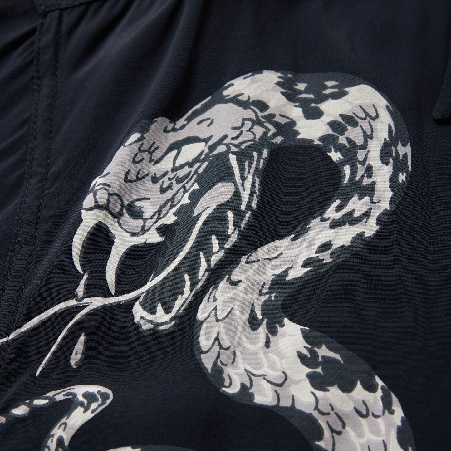 "MONOTONE SNAKE" S/S OPEN SHIRT 39440