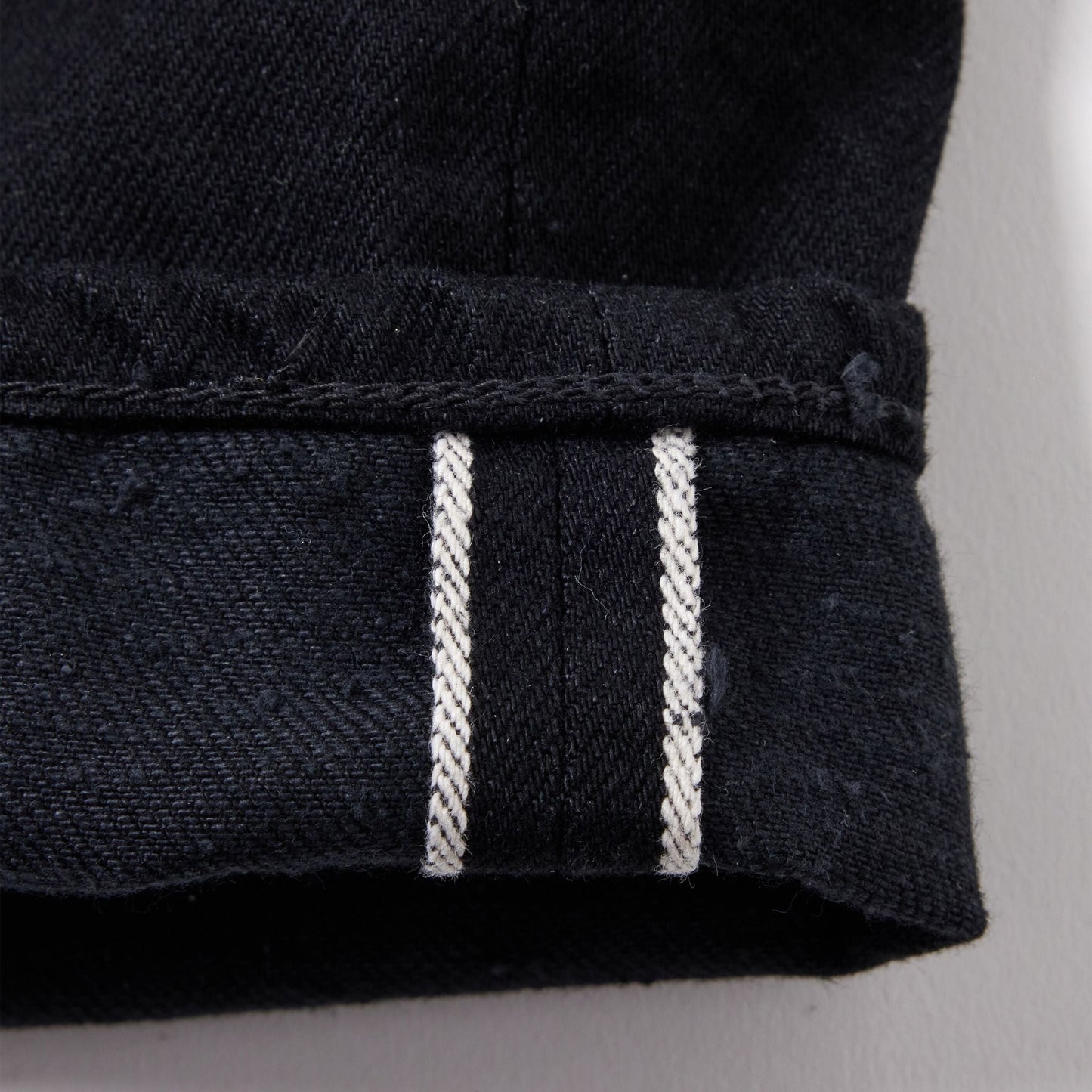 RECYCLED WASTE SUVIN COTTON YARN 11.5oz DENIM 5POCKET WIDE PANTS 42427