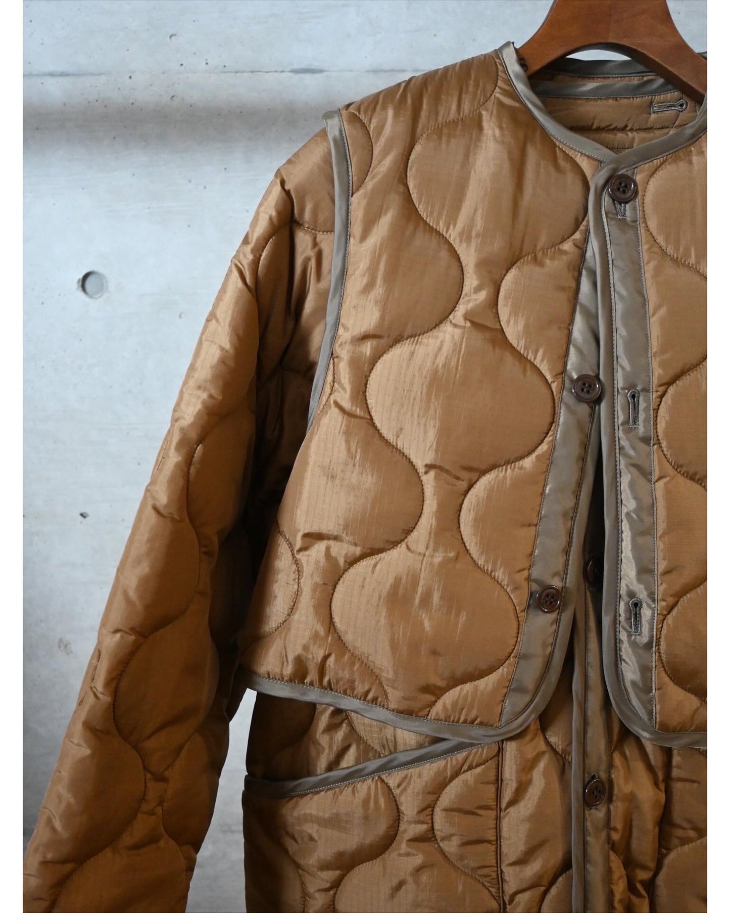 QUILTED LINER COAT 17537