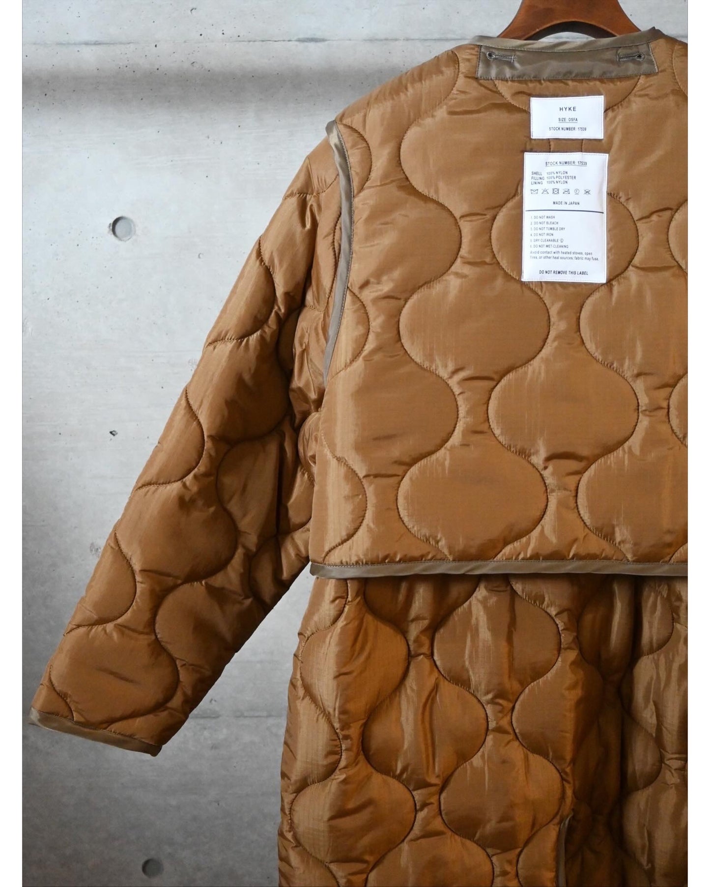 QUILTED LINER COAT 17537