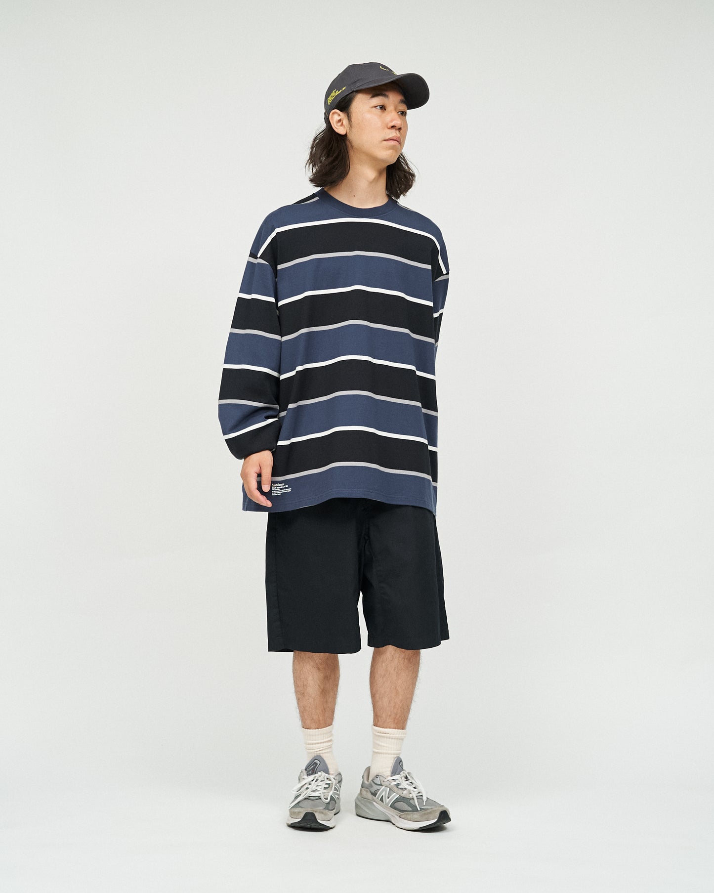 MULTI BORDER L/S TEE
