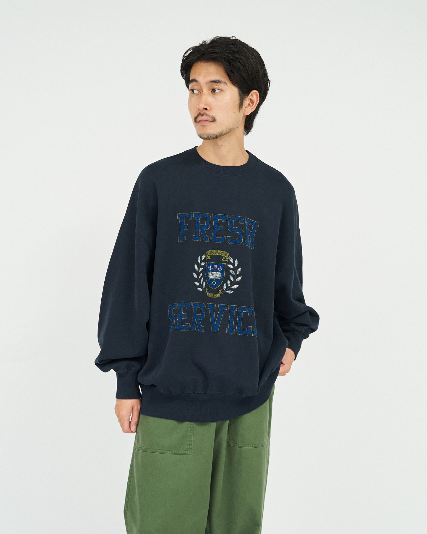 LIGHT OZ CREW NECK SWEAT “COLLEGE”