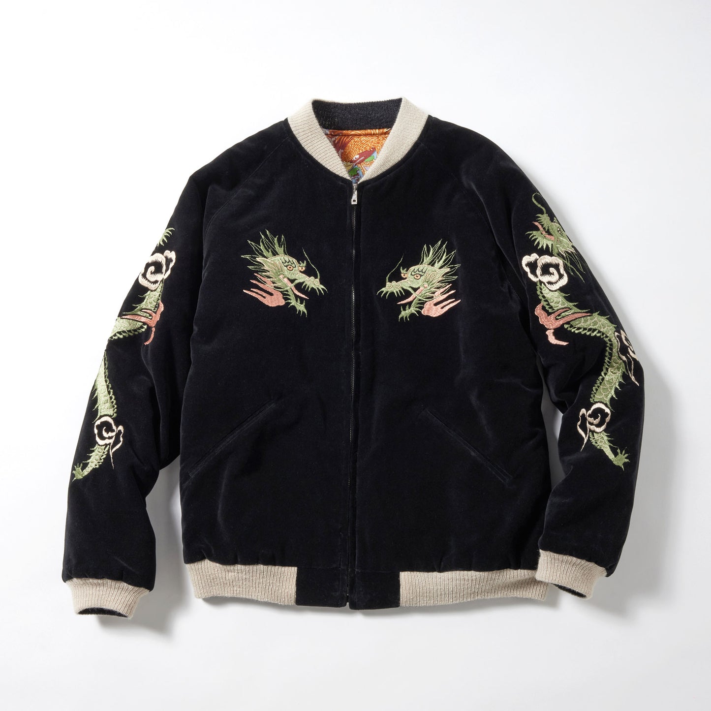SPECIAL EDITION VELVETEEN SOUVENIER JACKET “GREEN DRAGON” 15551