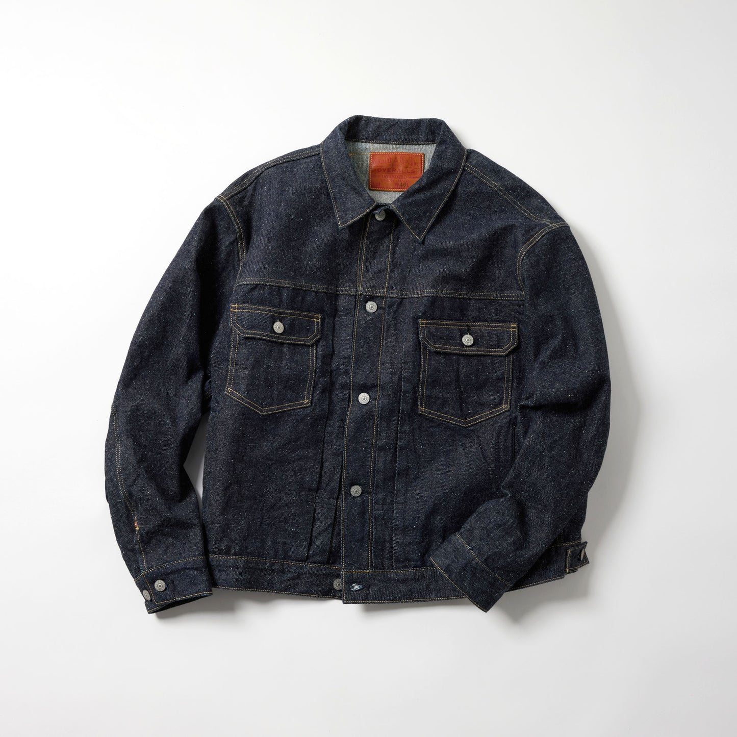 RECYCLED WASTE SUVIN COTTON YARN 14oz. DENIM JACKET 15674