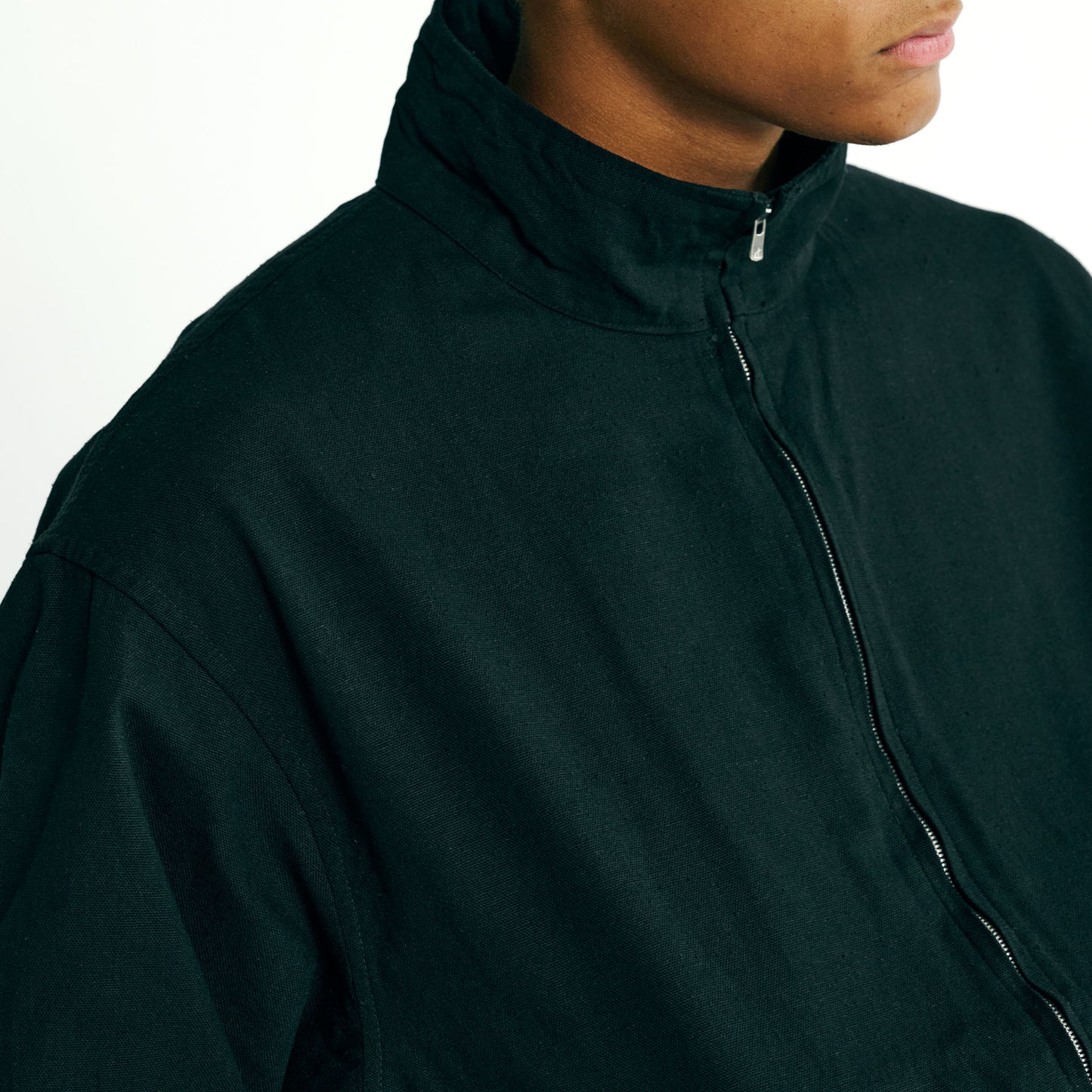 COTTON/SILK DUCK TRACK JACKET 15699