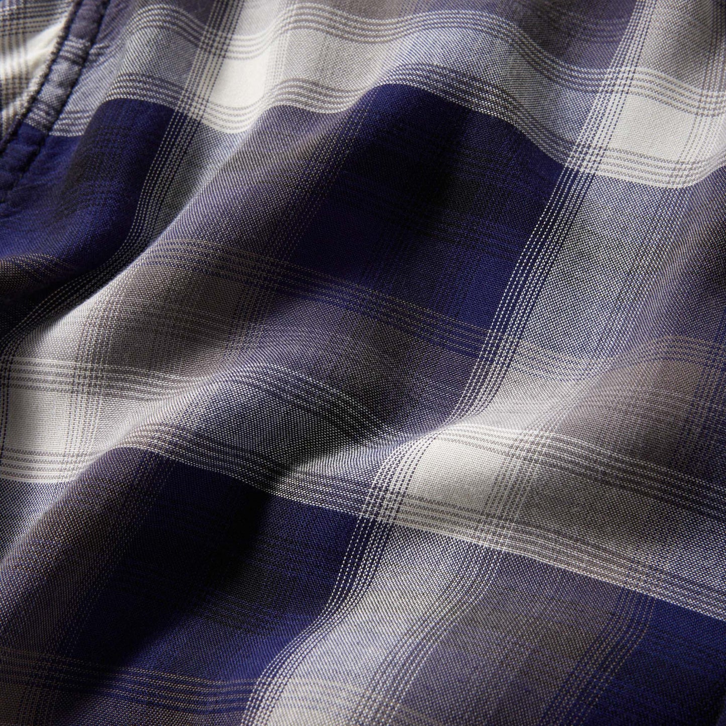 RAYON CHECK L/S OPEN SHIRT 29344