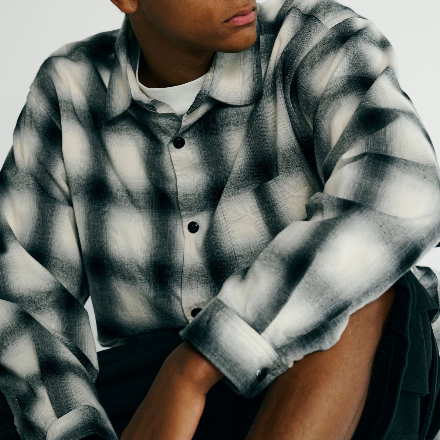COTTON NEL CHECK REGULAR COLLOR SHIRT 29434
