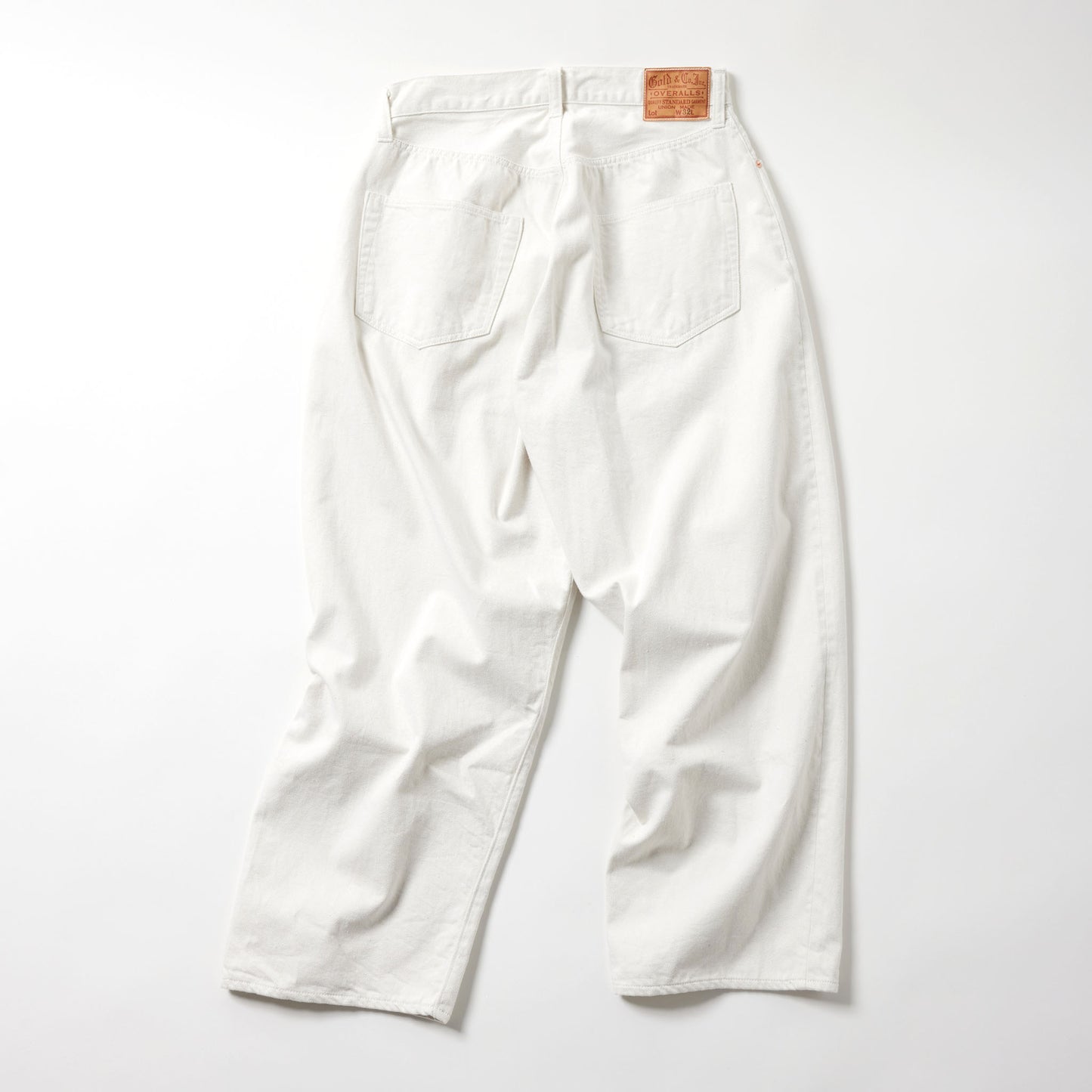 RECYCLED WASTE SUVIN COTTON YARN 11.5oz DENIM 5POCKET WIDE PANTS 42505