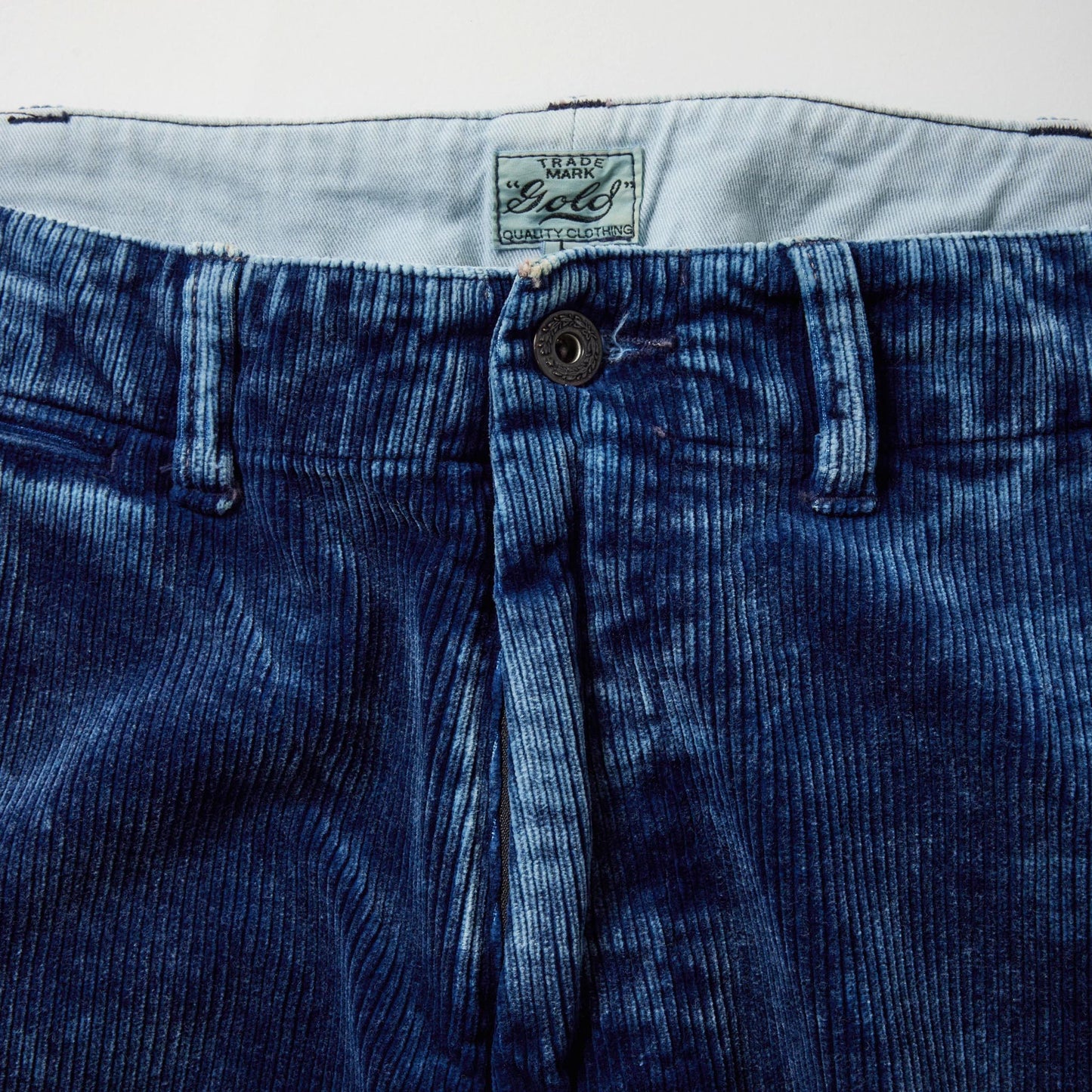 9W INDIGO CORDUROY TROUSERS 42582