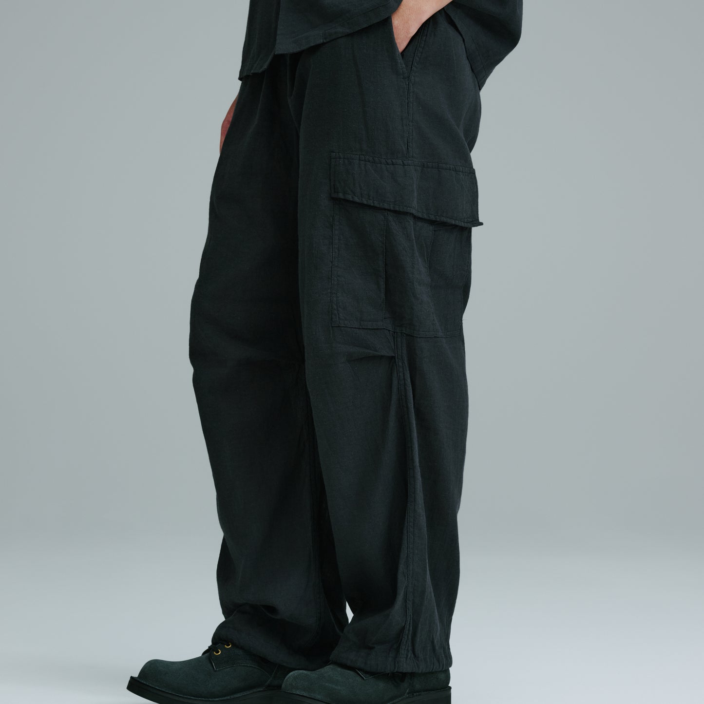 SELVEDGE OXFORD EASY CARGO PANTS 42619