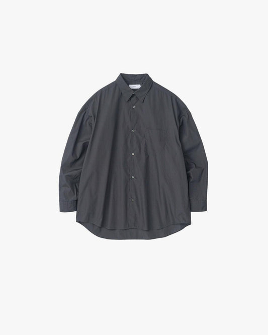 Broad L/S Oversized Regular Collar Shirt C.GRAY