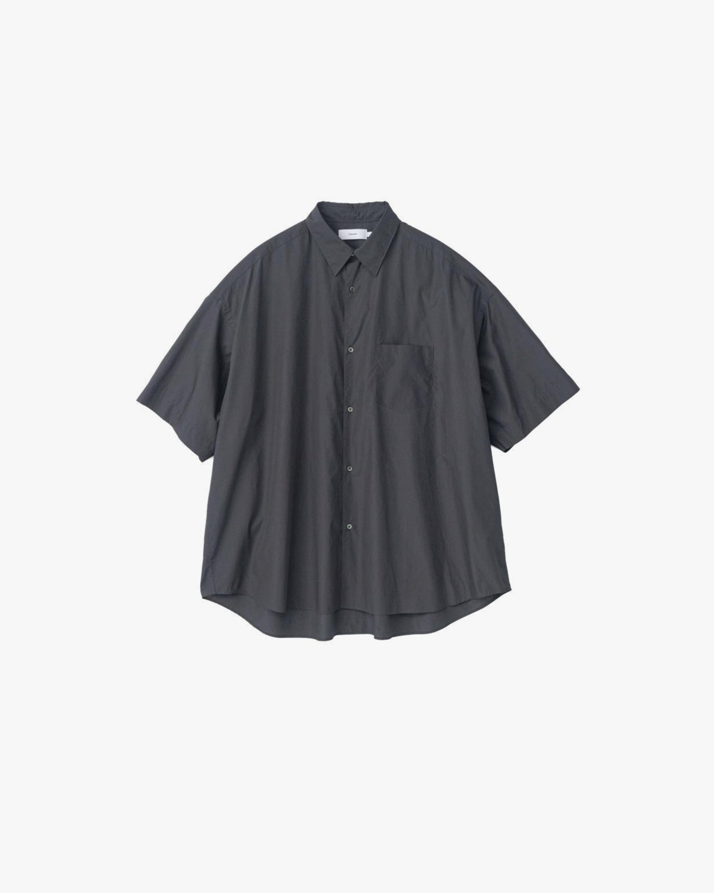 Broad S/S Oversized Regular Collar Shirt C.GRAY