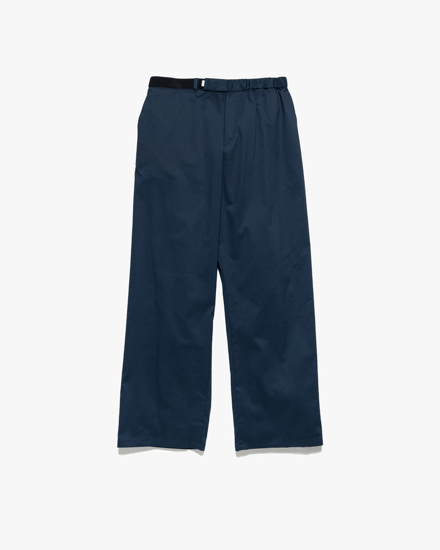 Solotex Twill Slim Waisted Wide Tapered Chef Pants NAVY – TIME 