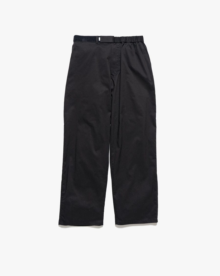 Solotex Twill Slim Waisted Wide Tapered Chef Pants BLACK – TIME 