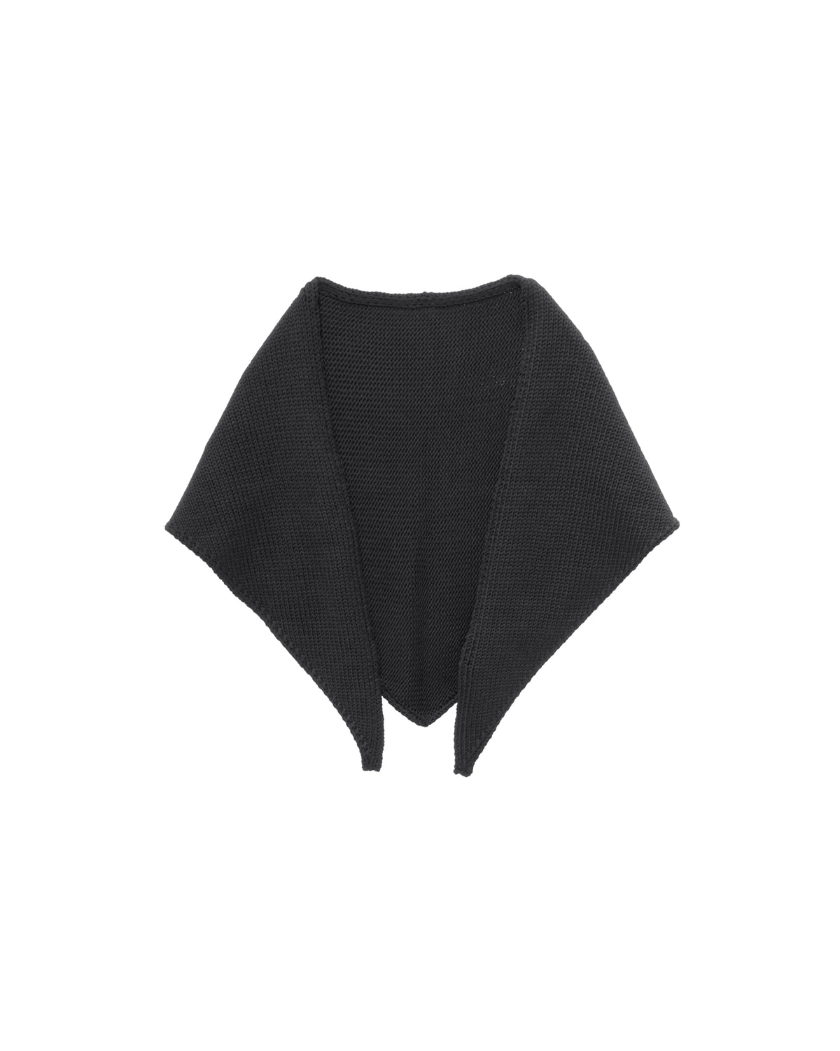 Soft Wool Triangle Stole BLACK