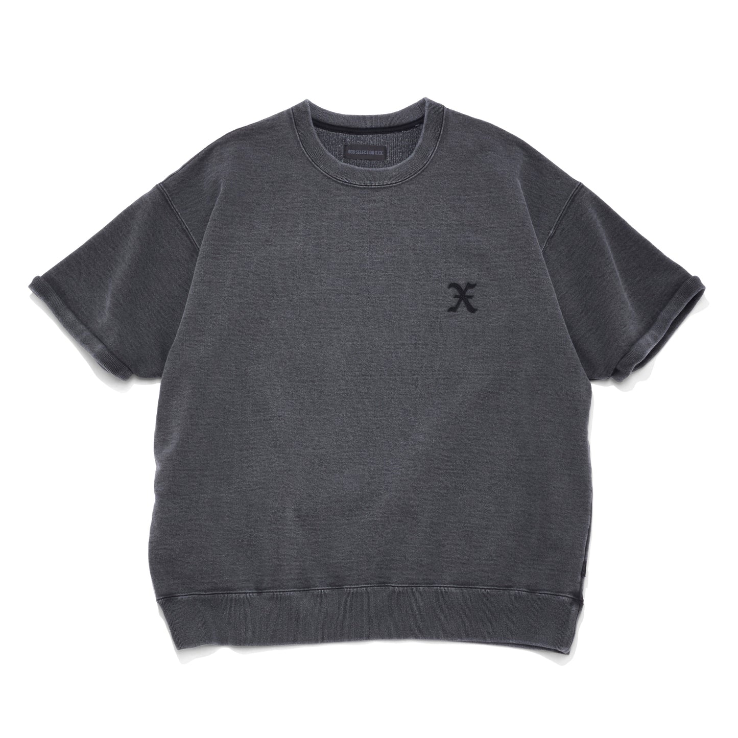 CREW NECK SHORT SLEEVE SWEAT SHIRT