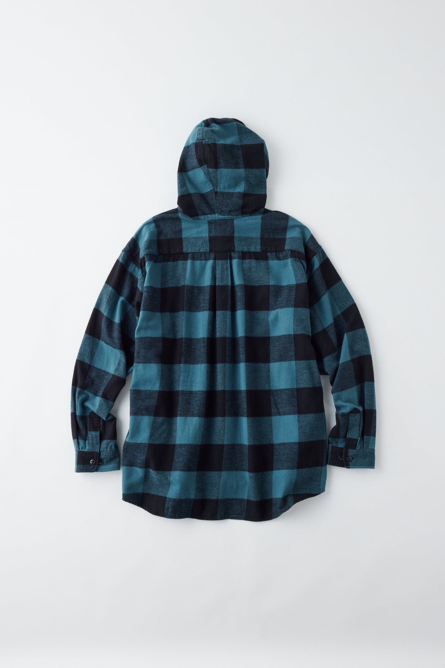 COTTON NEL CHECK OVERSIZE PARKA 29139