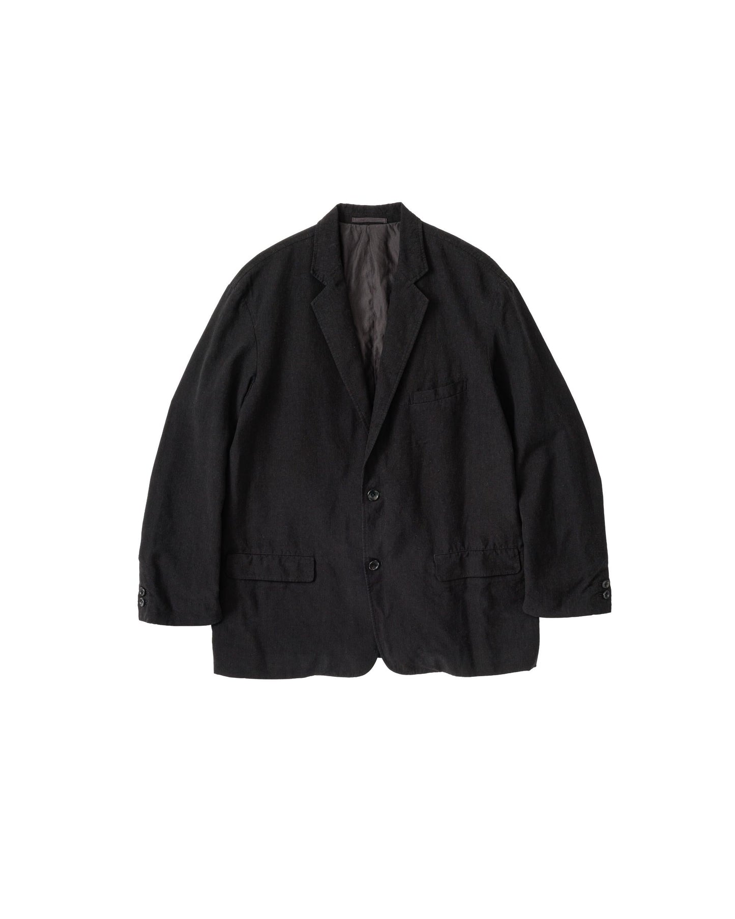 Linen Cupro Jacket BLACK