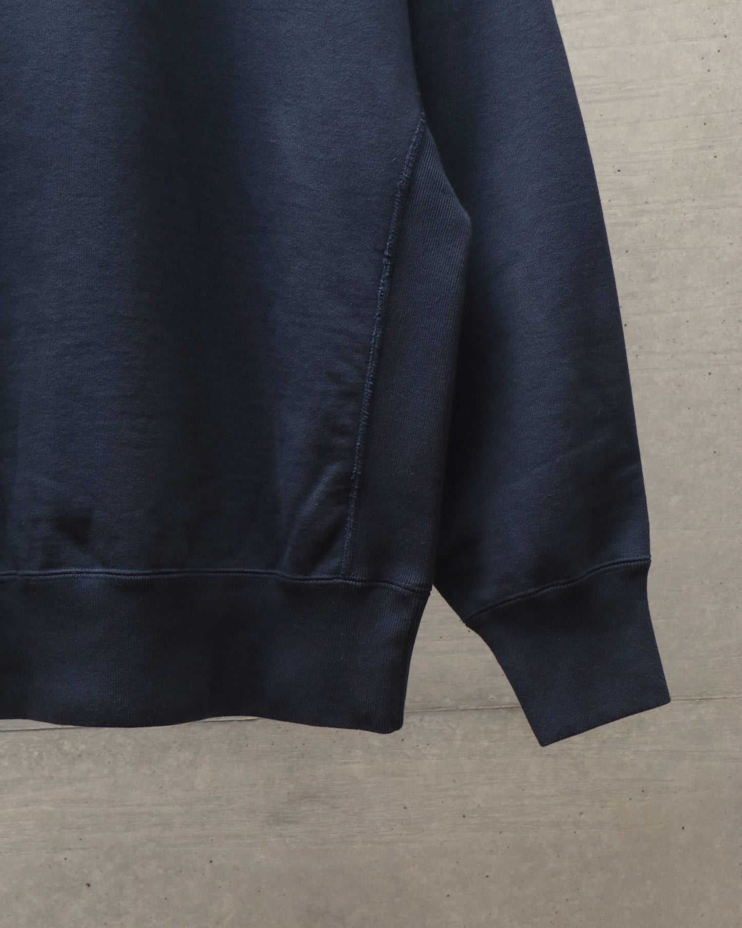 スビンコットン 吊裏毛起毛 クルーネックスウェットシャツ