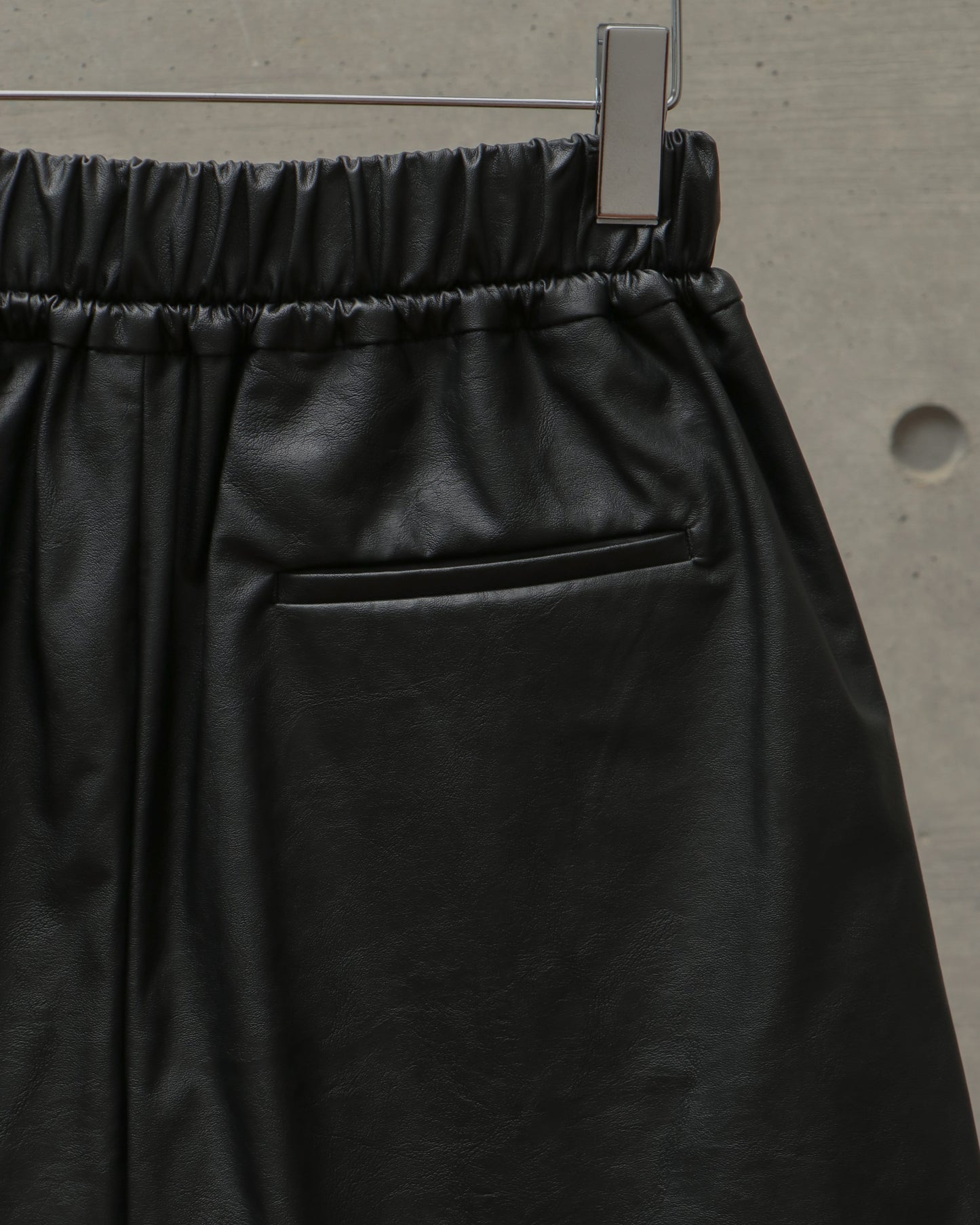 SYNTHETIC LEATHER SHORTS