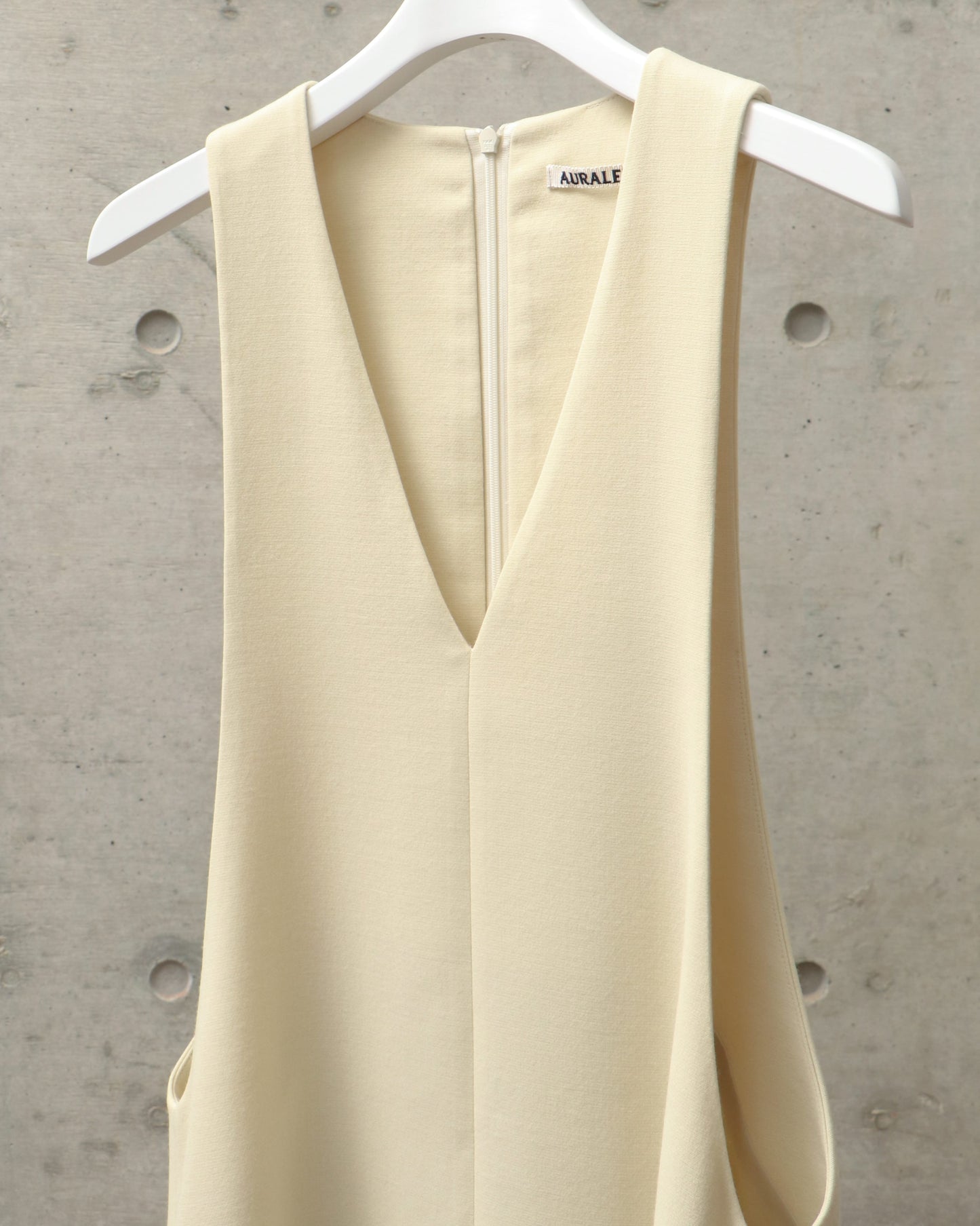 TENSE WOOL DOUBLE CLOTH DRESS