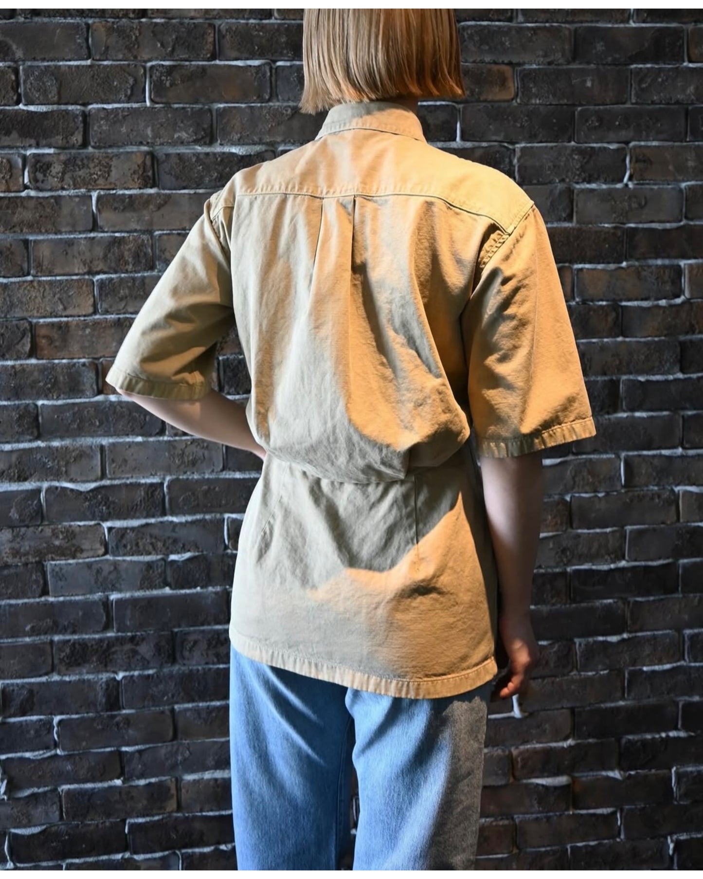 PRODUCT DYED FINX GABARDINE MINI SHIRT DRESS