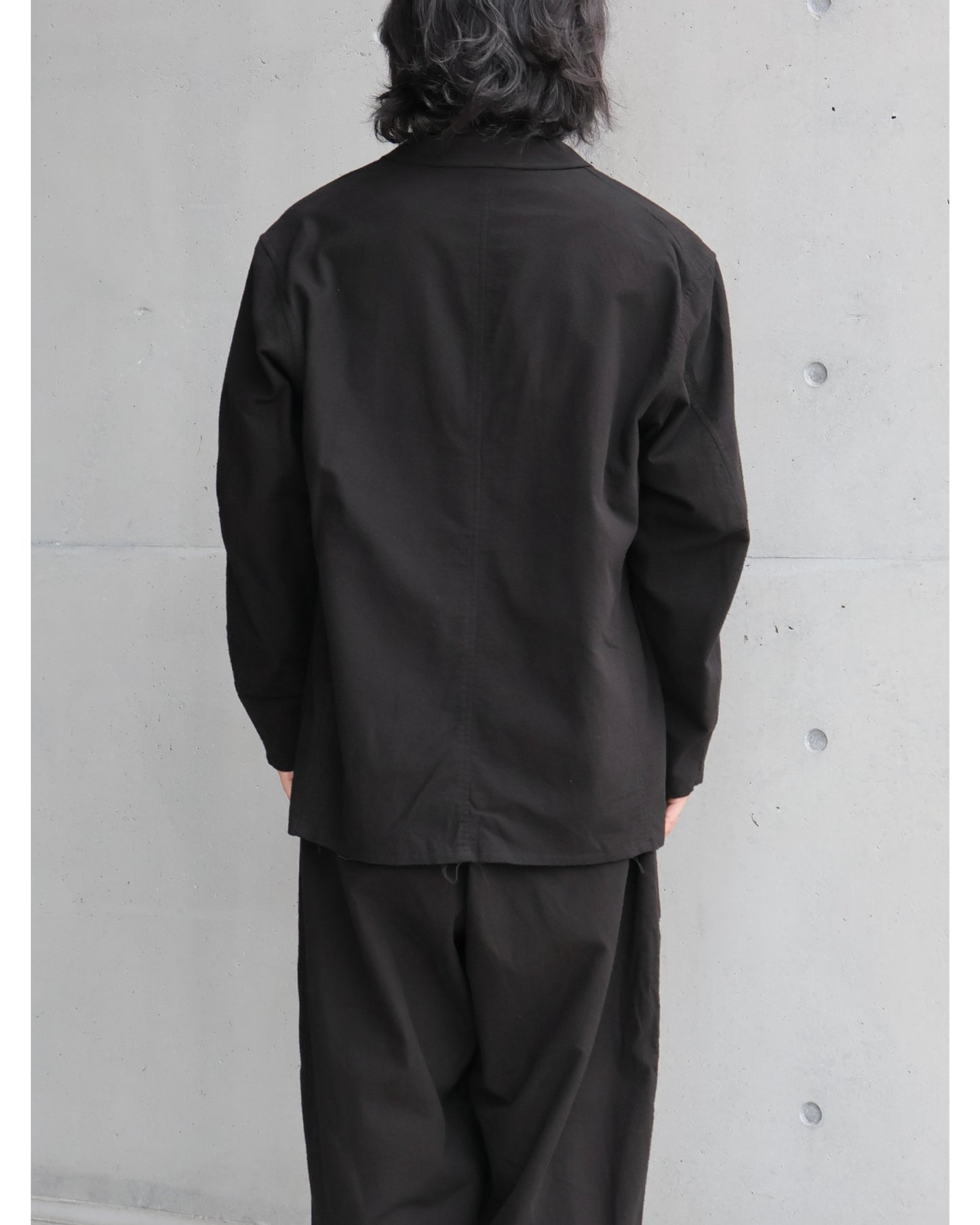 コットンネル ジャケット BLACK