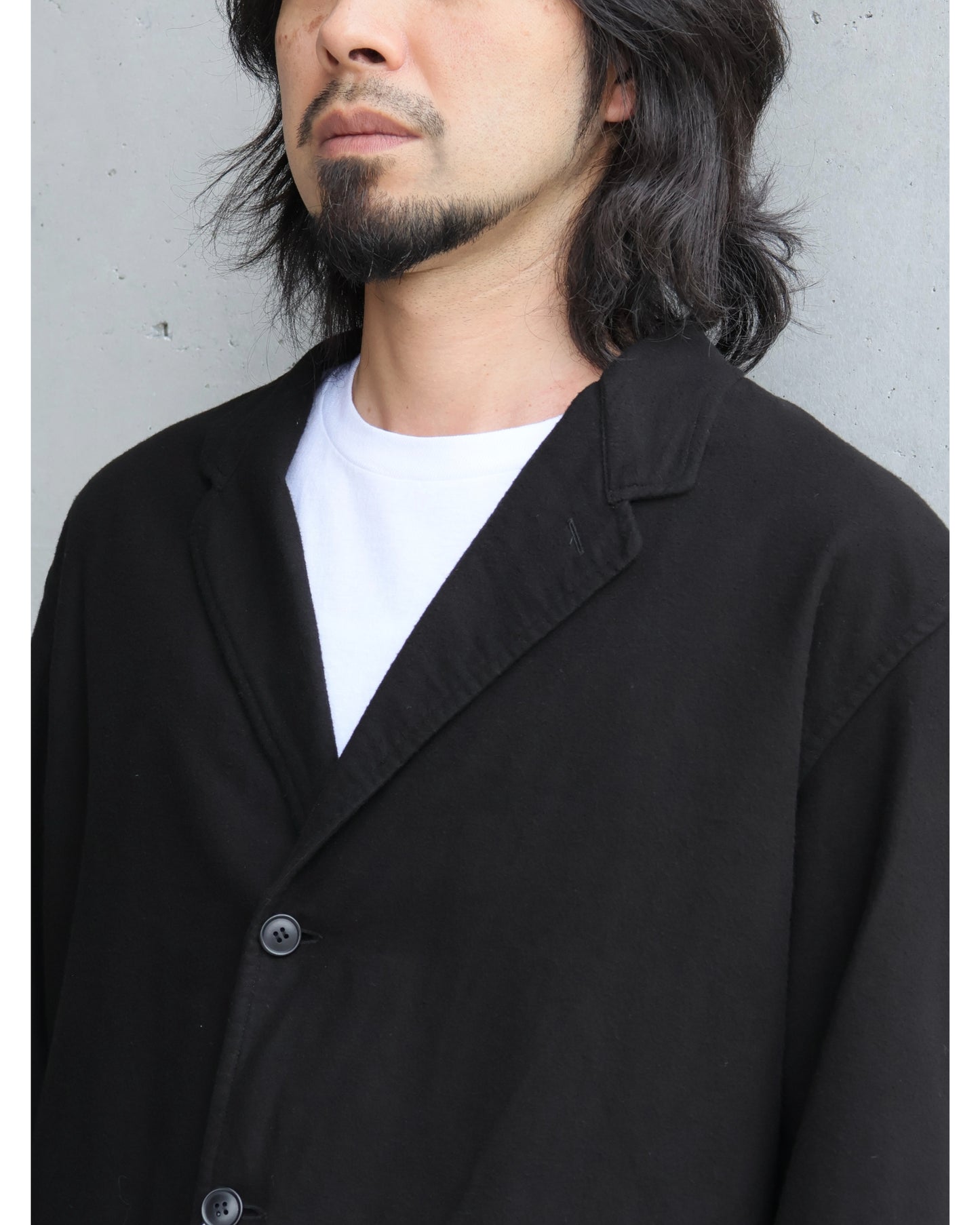 コットンネル ジャケット BLACK