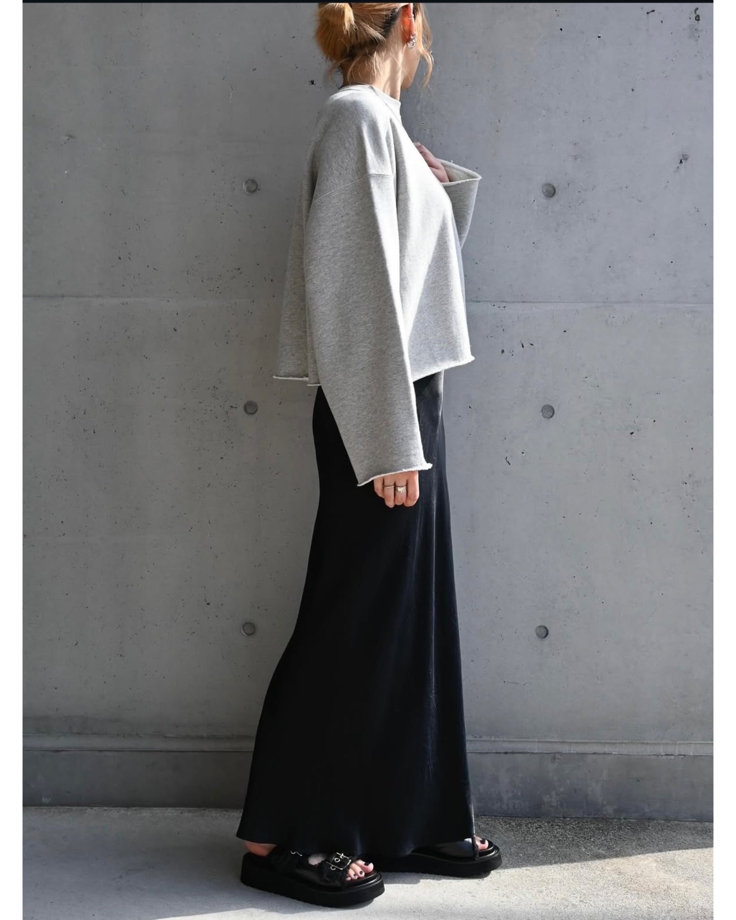 ACETATE SATIN SKIRT