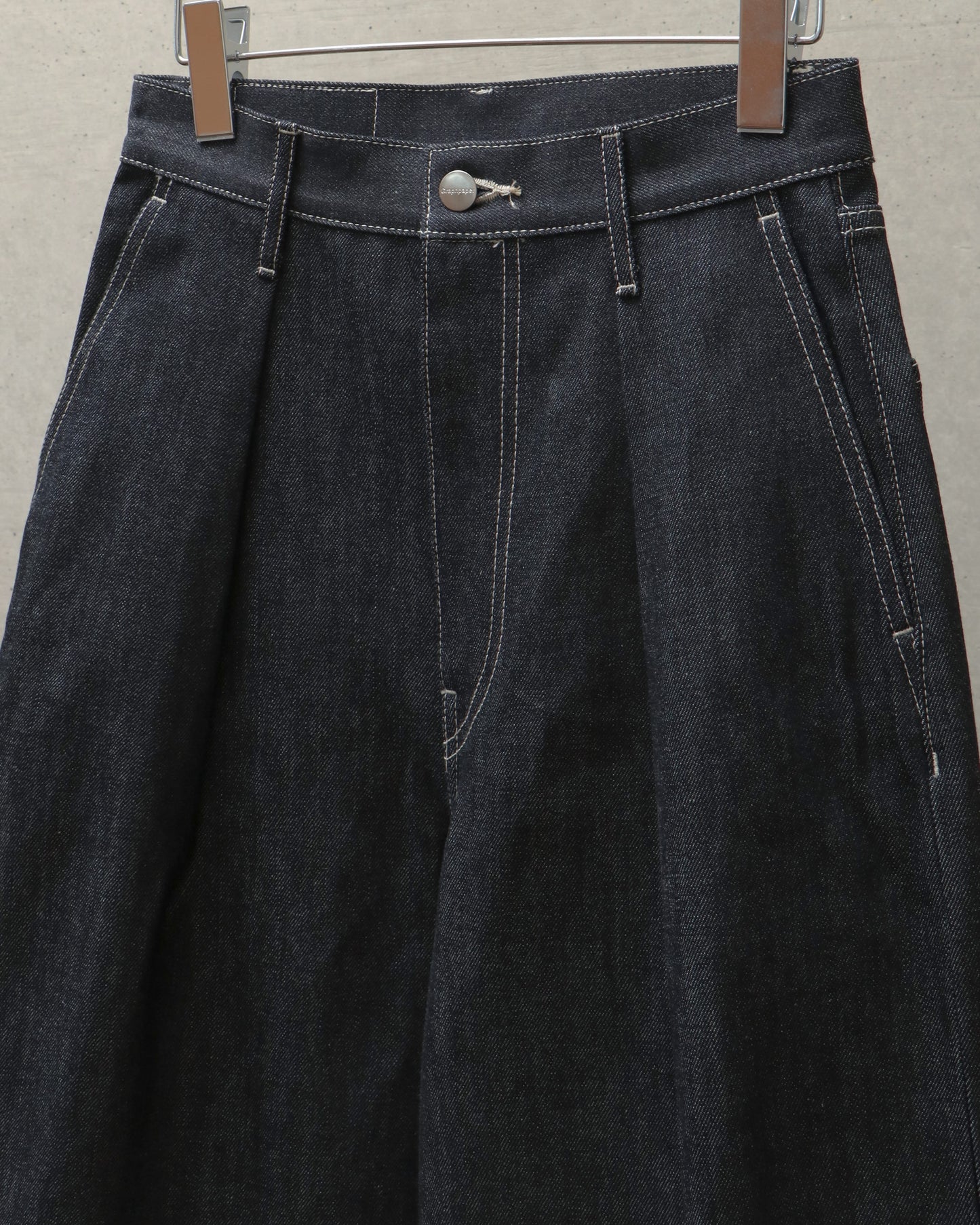 Selvage Denim Two Tuck Wide Pants