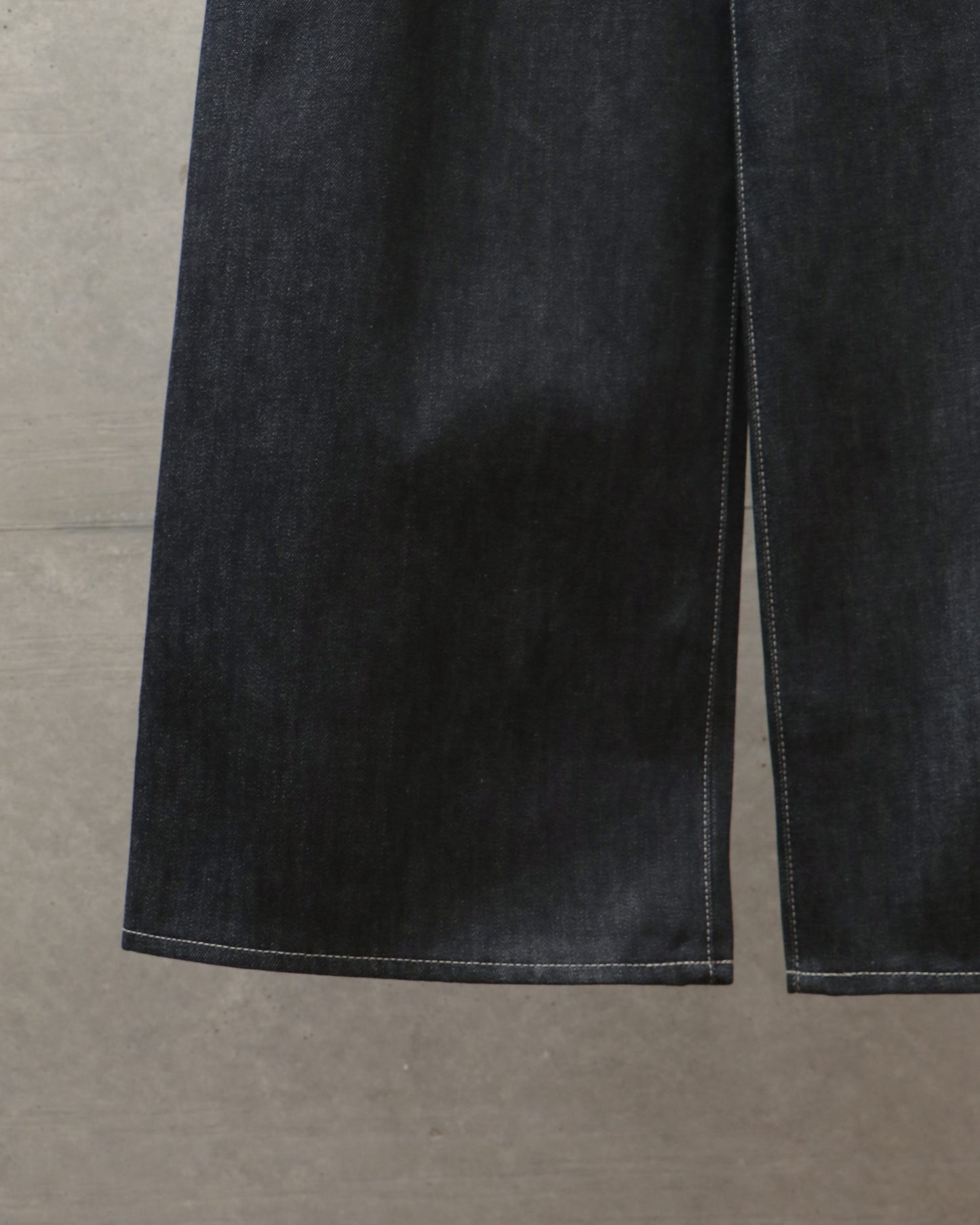 Selvage Denim Two Tuck Wide Pants
