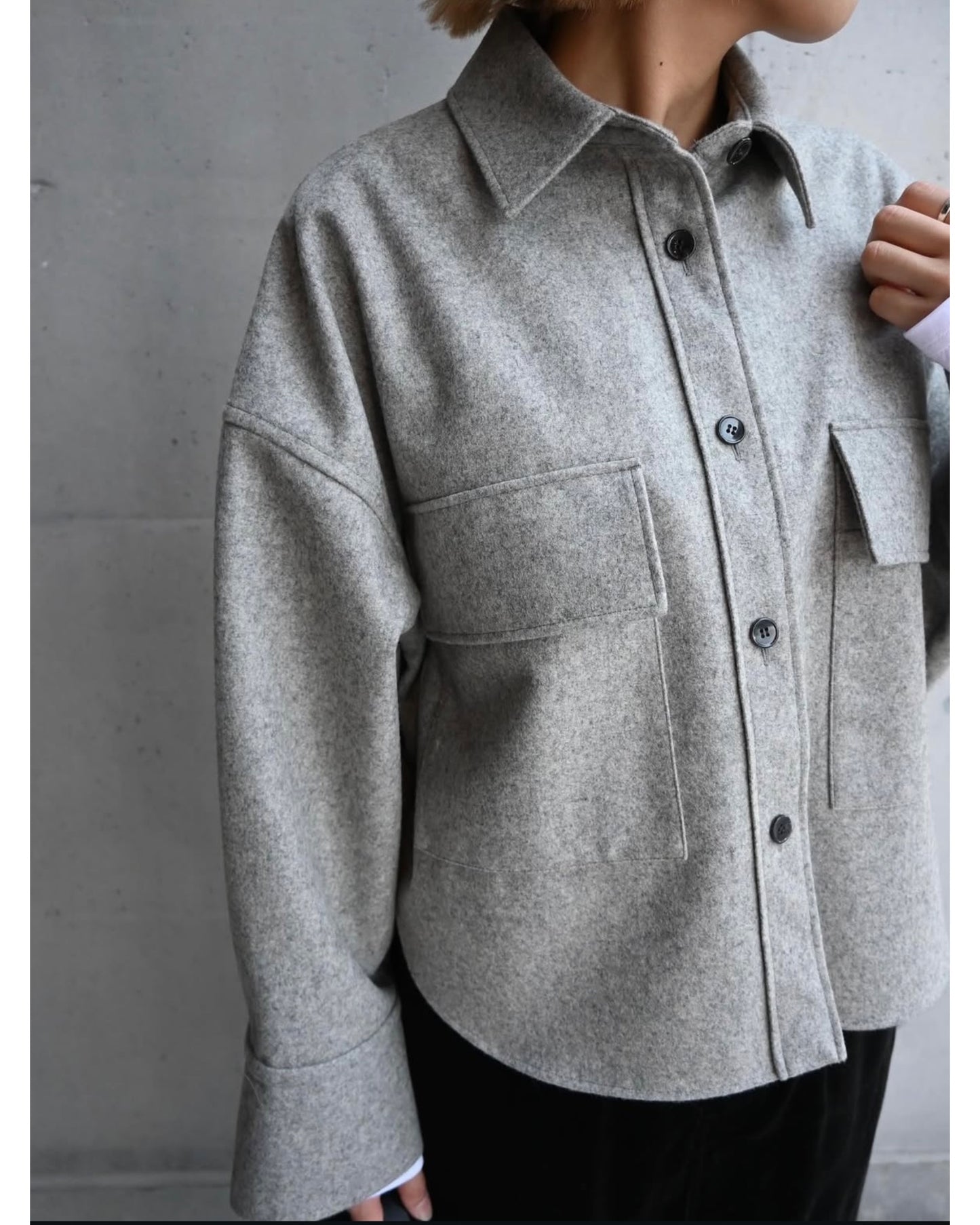 H.COUNT FLANNEL SHIRT JACKET