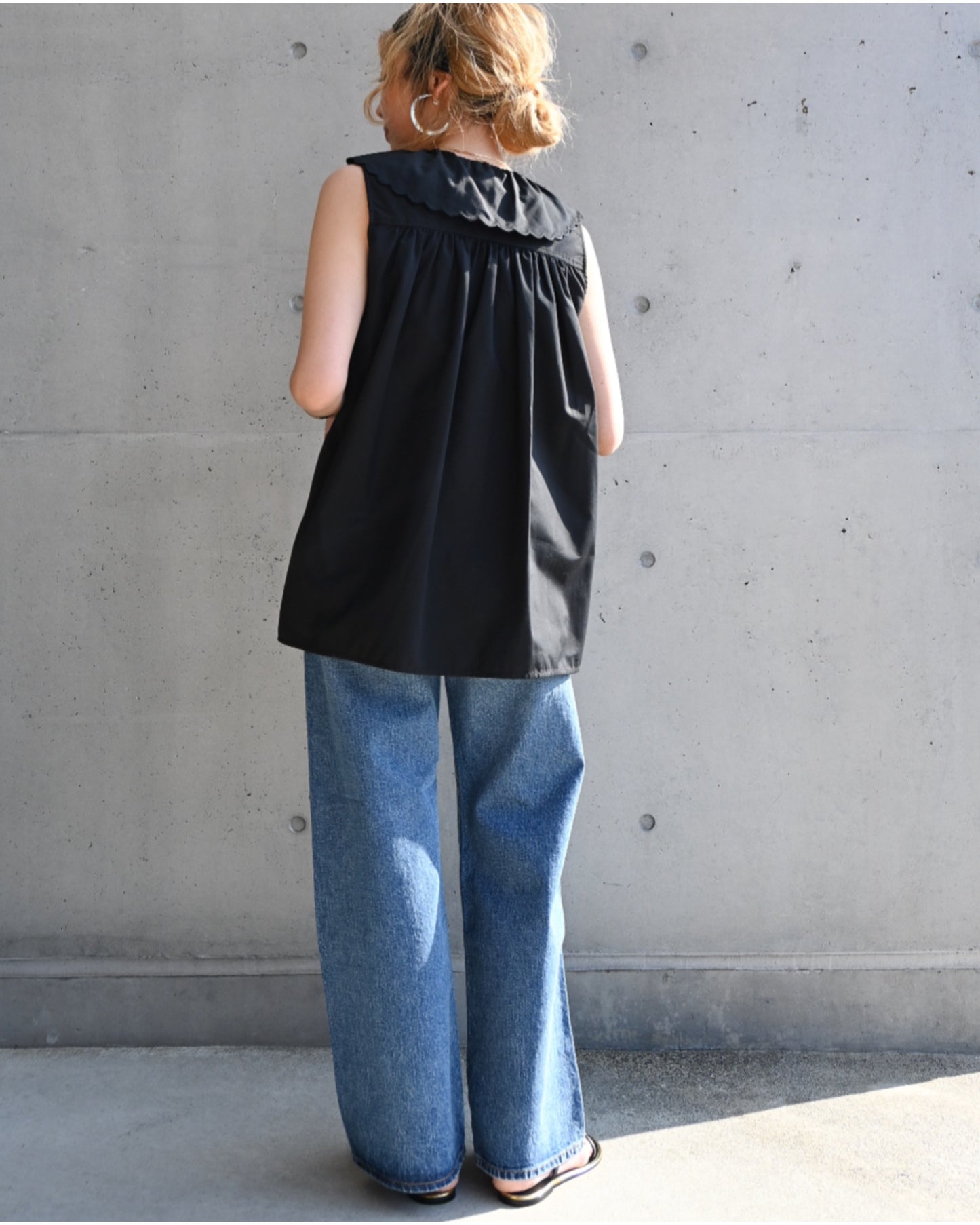 LACE COLLAR BLOUSE