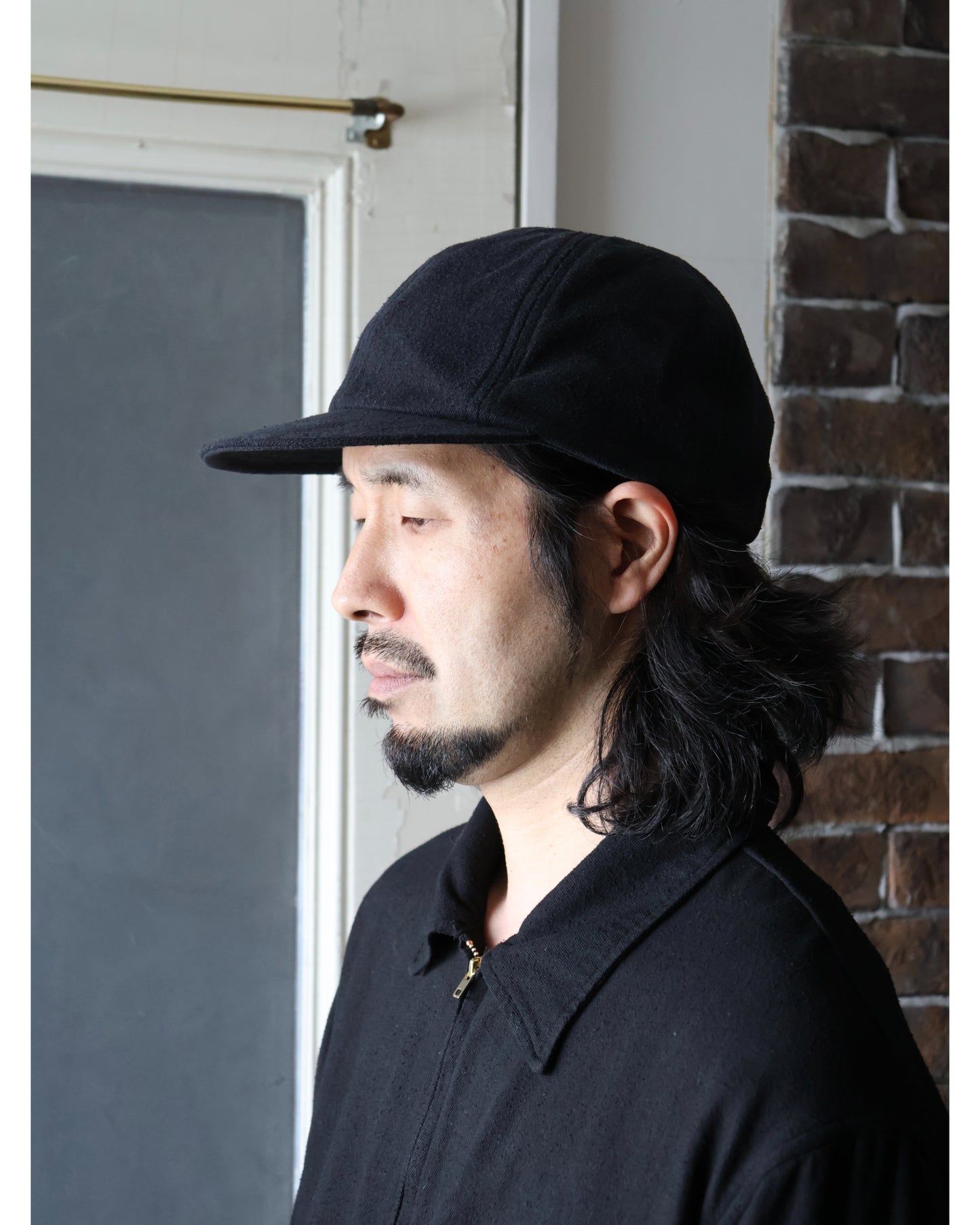 シルクネップ キャップ BLACK