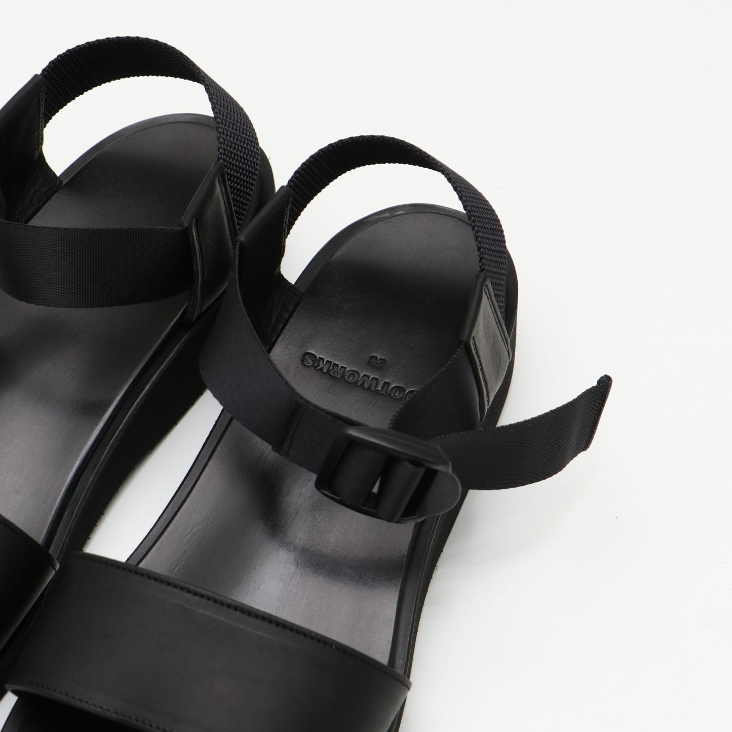 LEATHER SANDAL BLACK