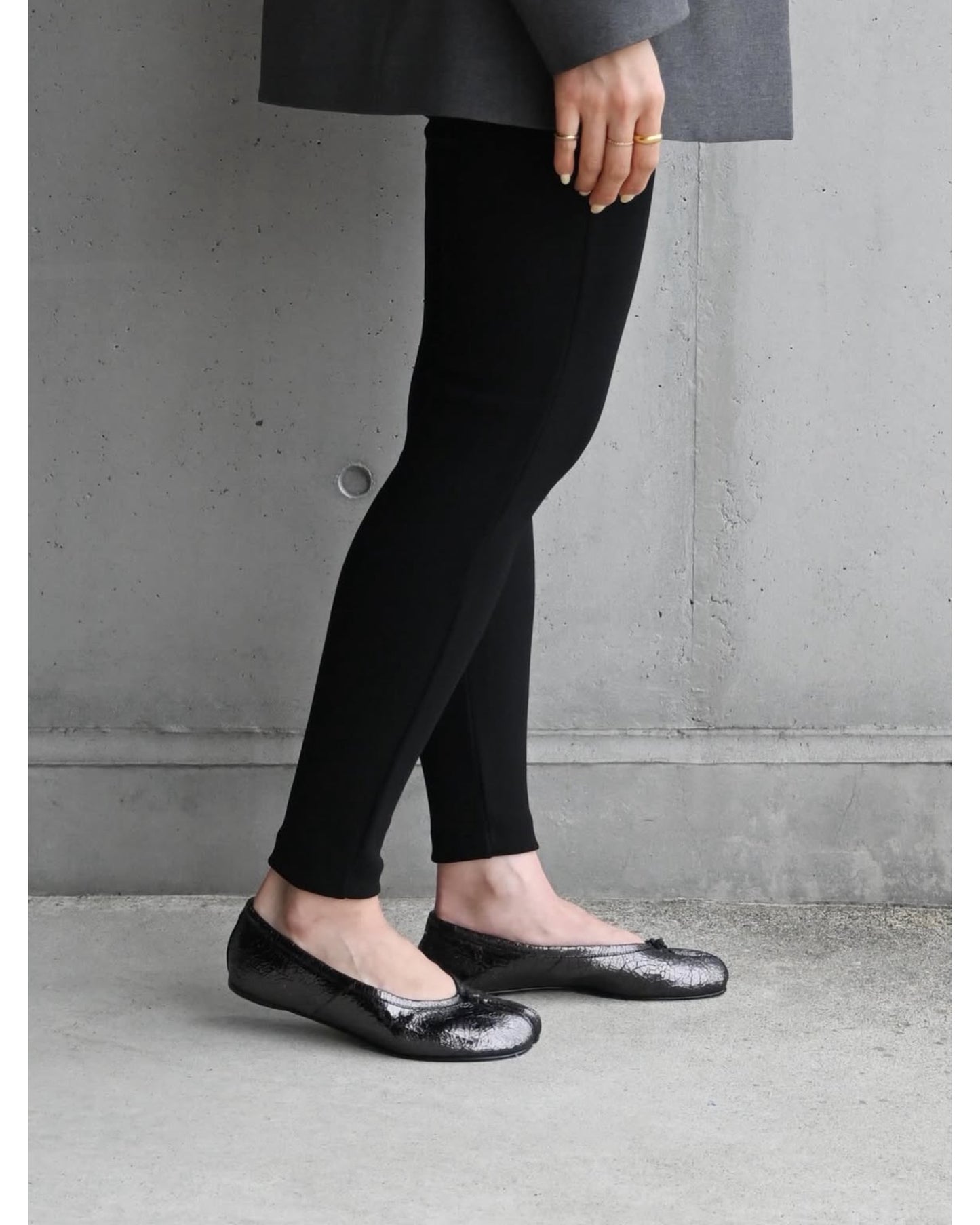 KNIT GEORGETTE LEGGINGS