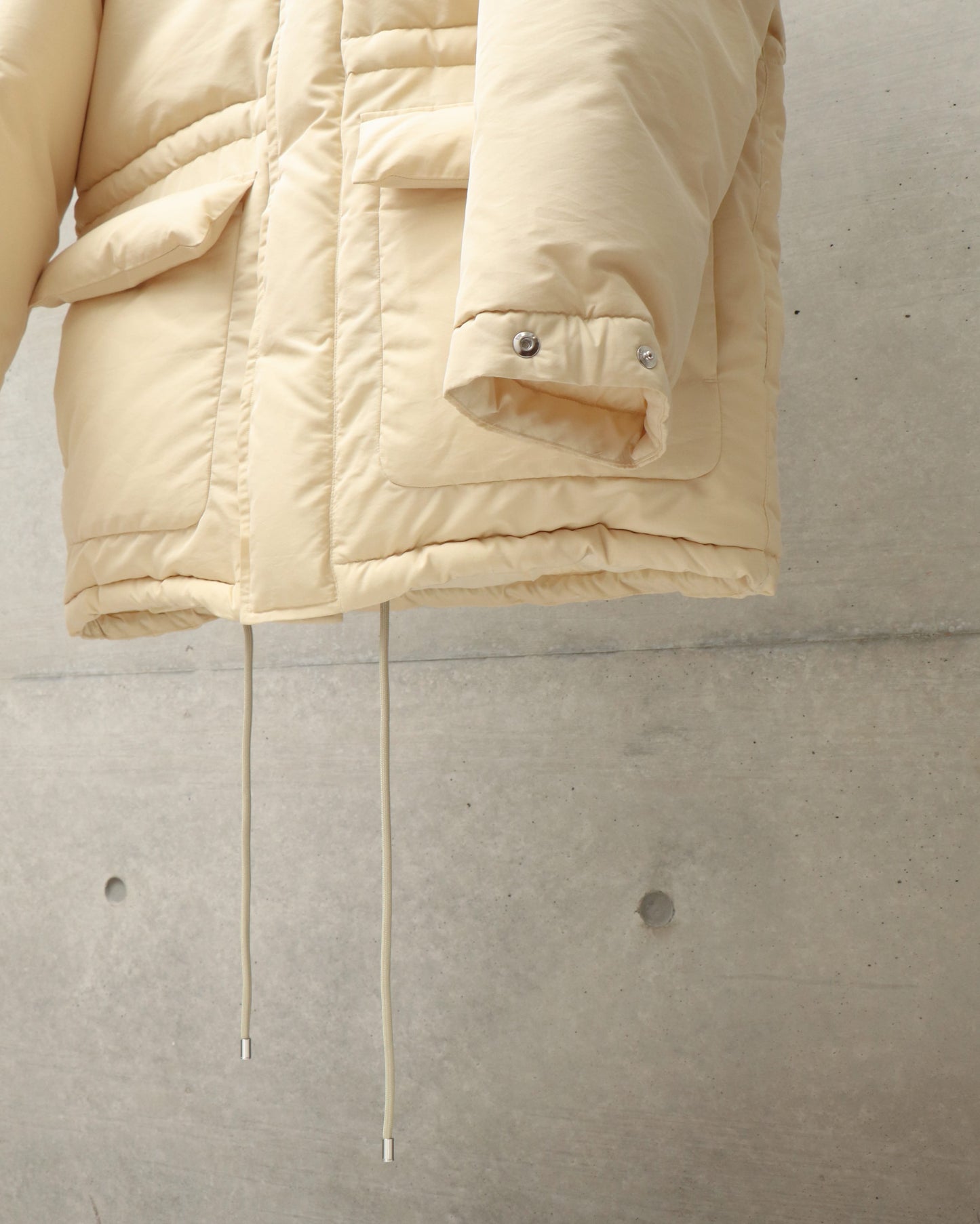 FINX POLYESTER CHAMBRAY DOWN COAT
