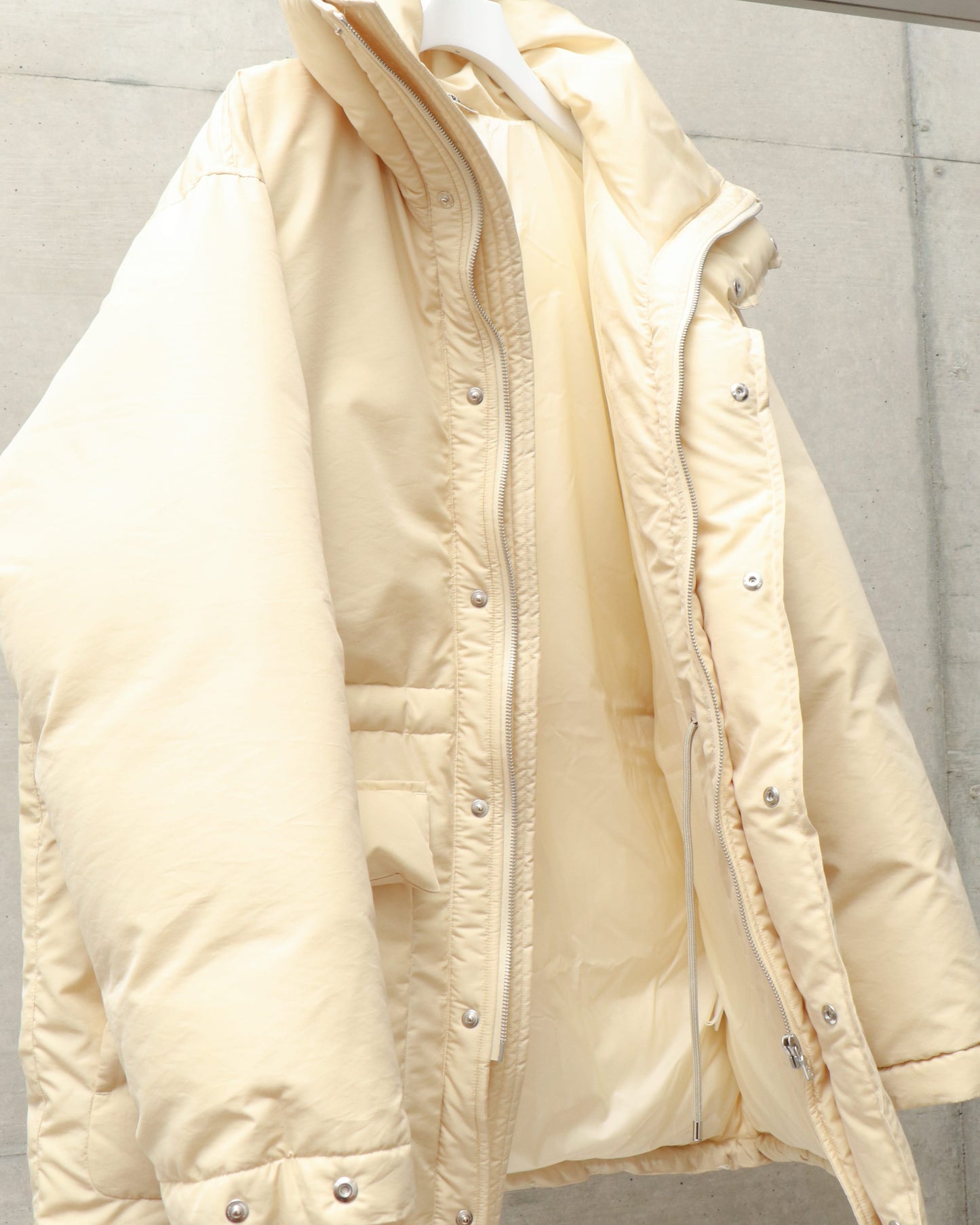 FINX POLYESTER CHAMBRAY DOWN COAT