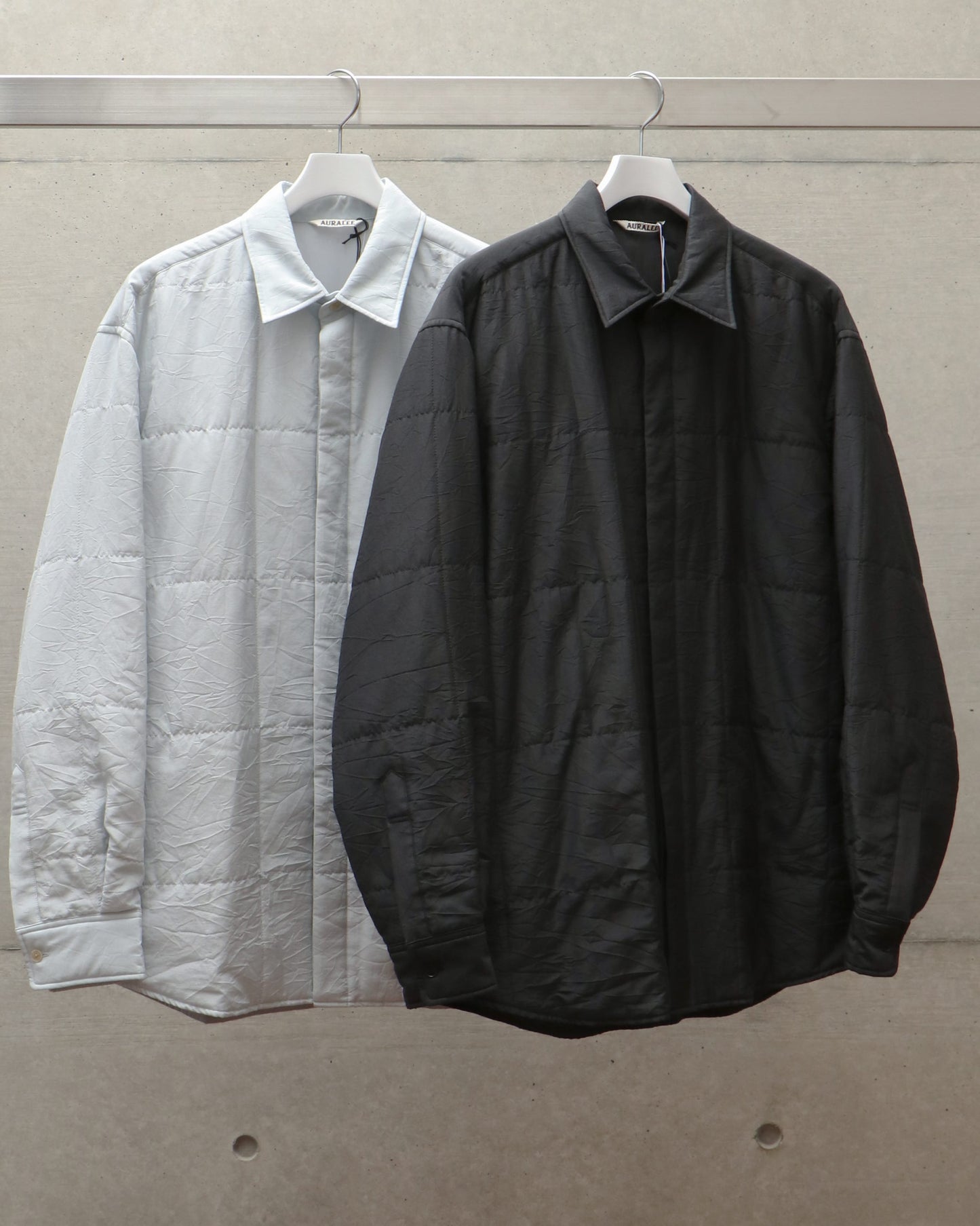 QUILTED LIGHT SILK COTTON SHIRT