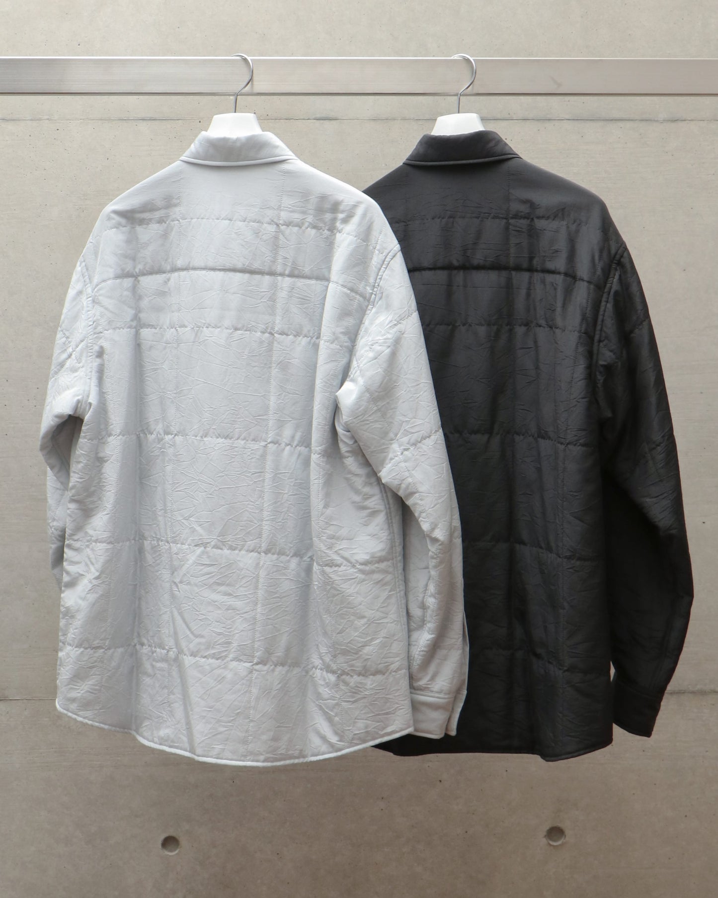 QUILTED LIGHT SILK COTTON SHIRT