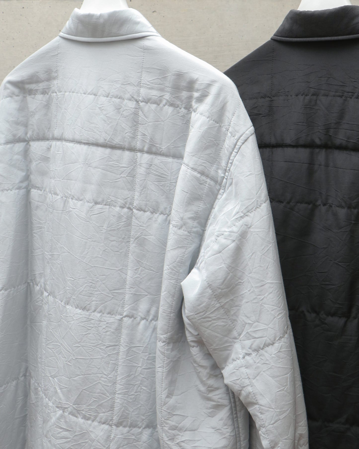QUILTED LIGHT SILK COTTON SHIRT