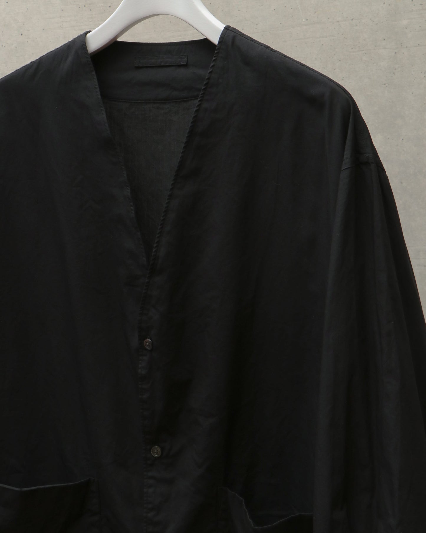Chambray Cardigan Shirt BLACK
