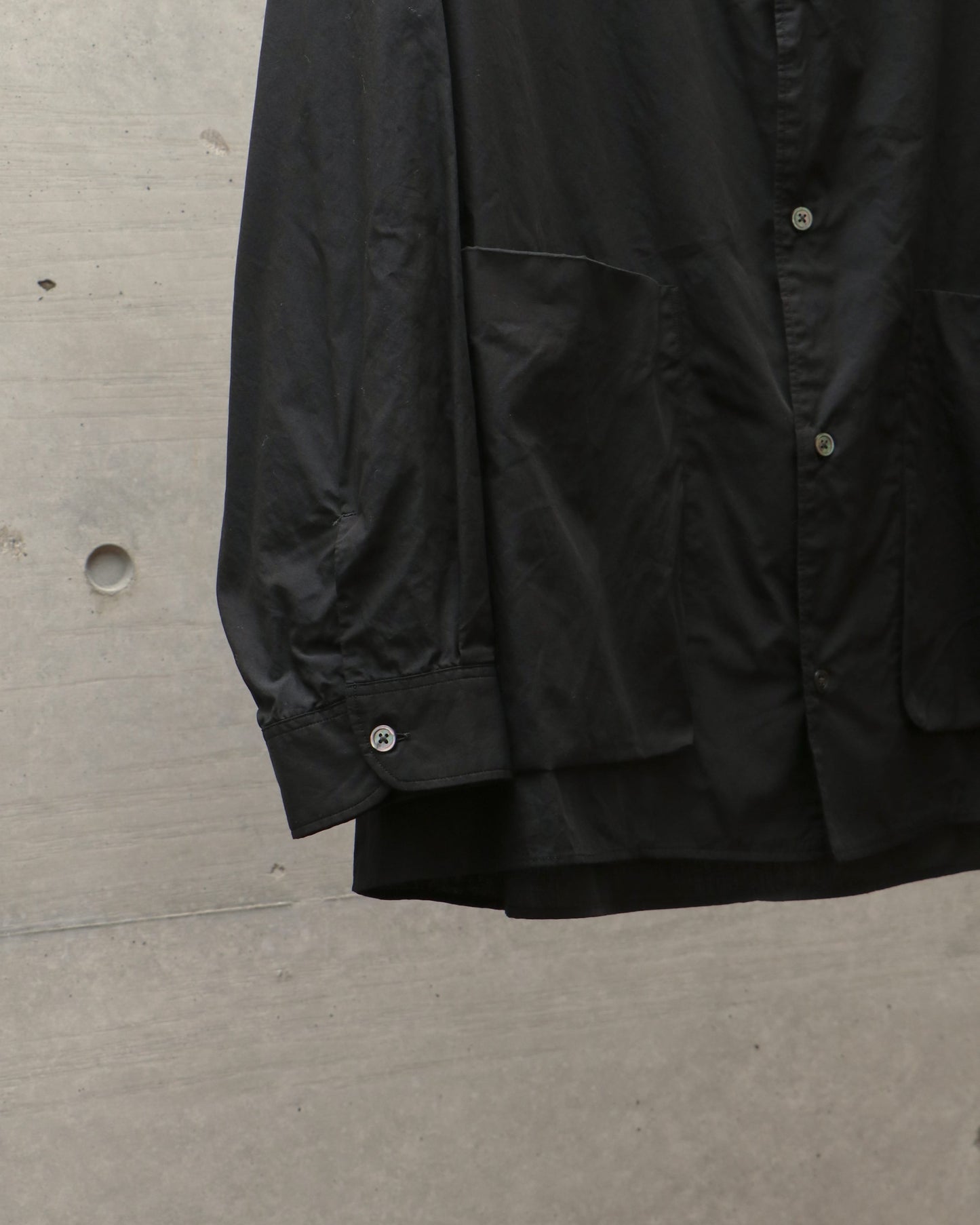 Chambray Cardigan Shirt BLACK