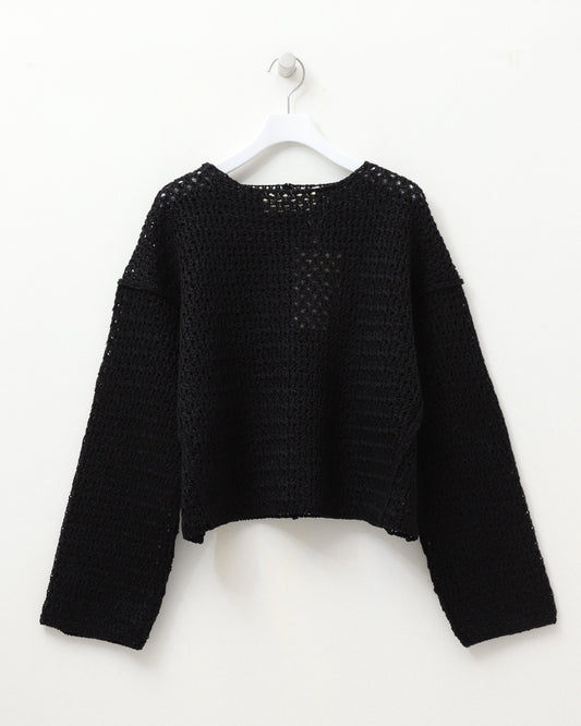 double honeycomb mesh sweater